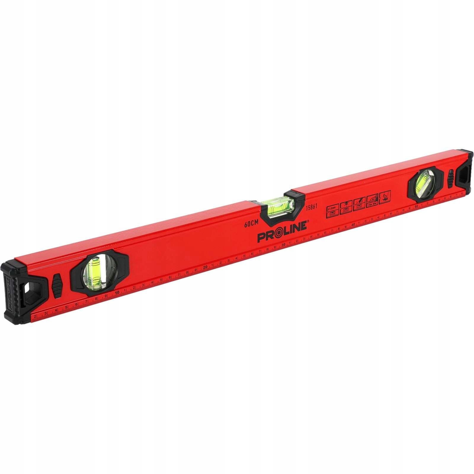 Poziomnica aluminiowa 200cm 2m 3 libelki 1mm/1m Proline