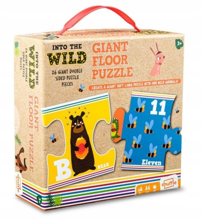 

Puzzle 26 Podłogowe Dzikie Zwierzęta nauka cyferek