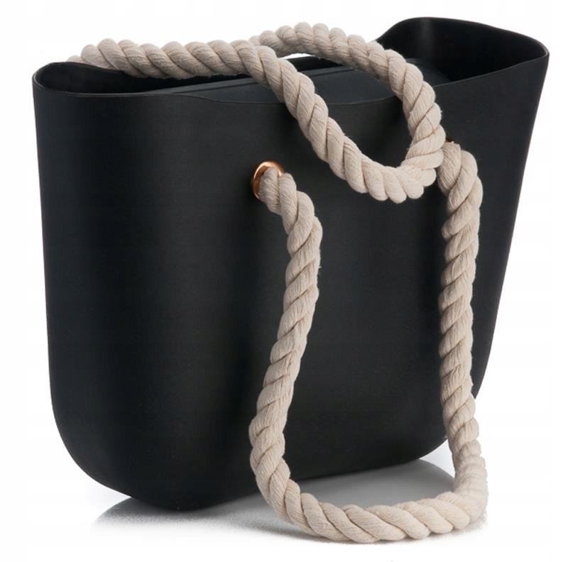 

616 Gumowa Czarna Torebka O Torba Jelly Bag