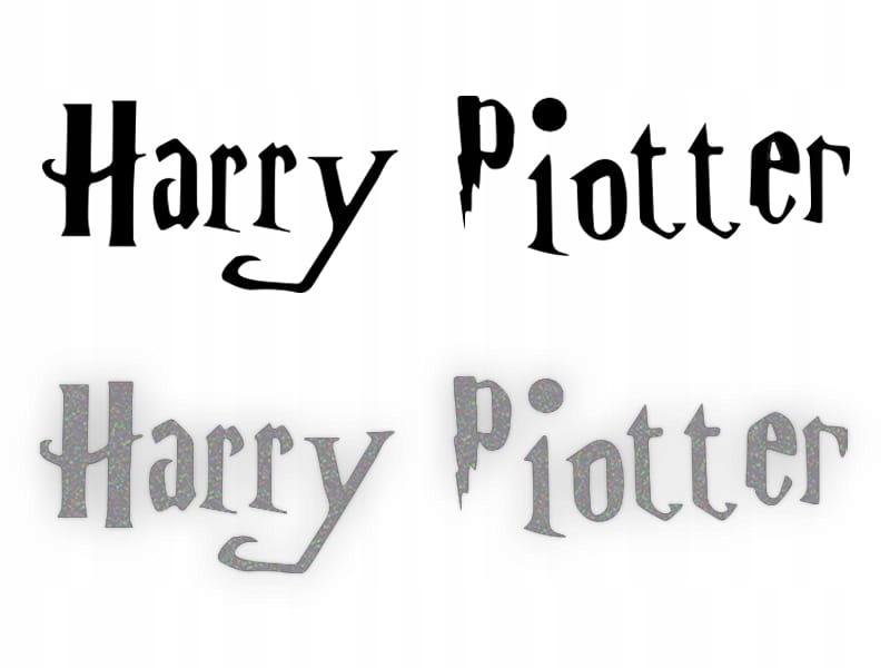 HARRY PIOTTER - Naklejka na samochód na auto ODBLASKOWA