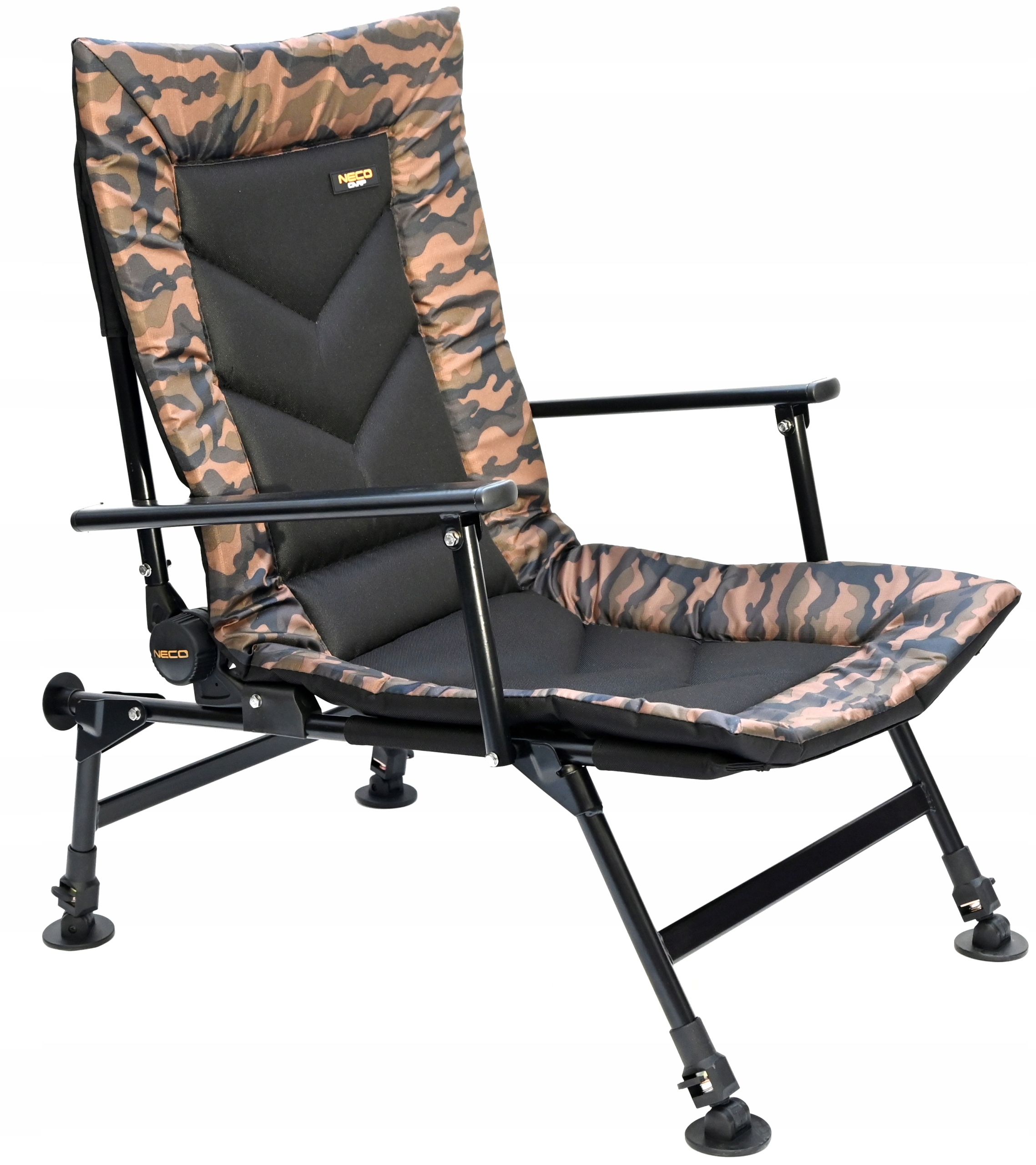 Fotel Krzesło Wędkarskie Wędkarski Karpiowy Regulowane Oparcie Moro
