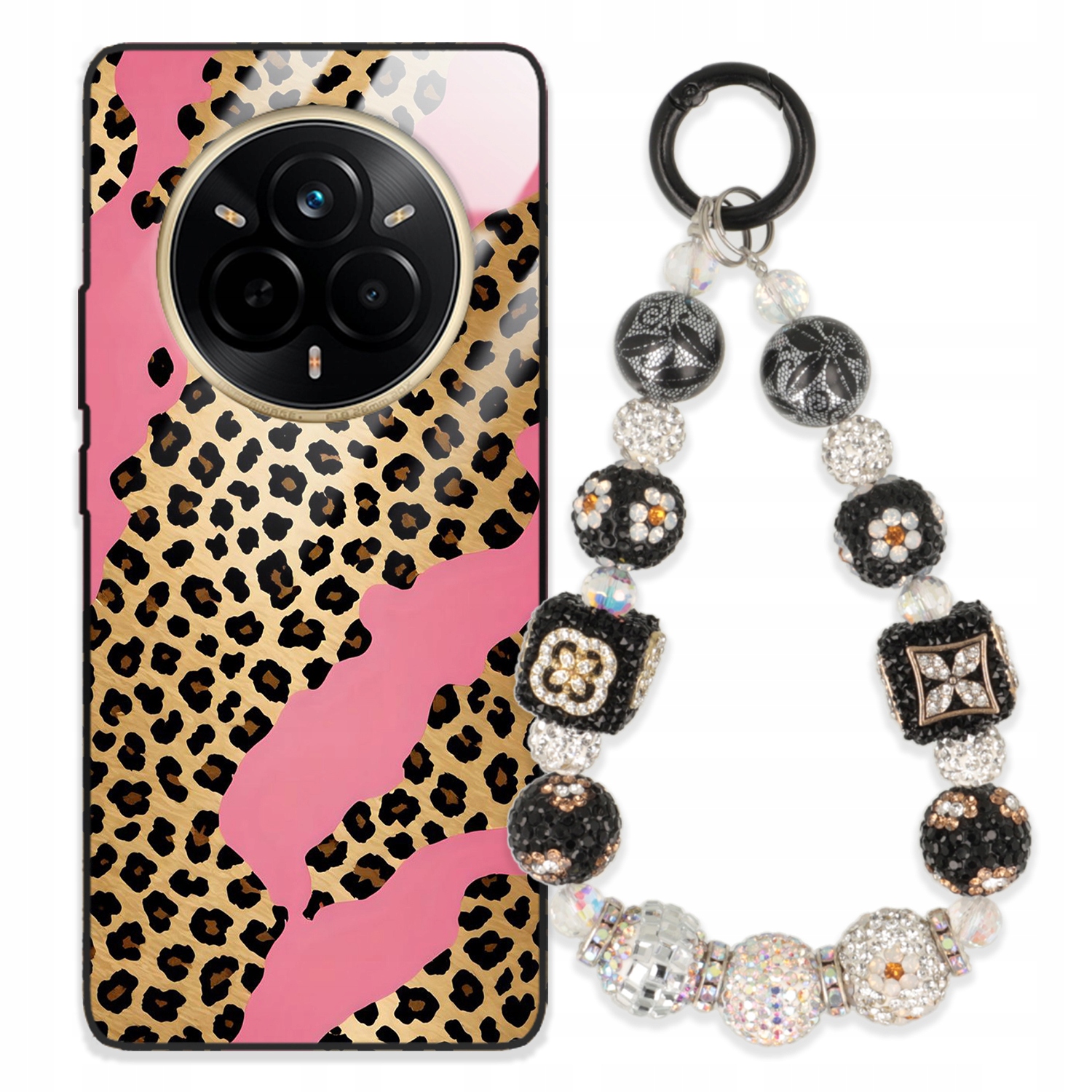 Puzdro Pre Realme 14 Pro 5G Glass Kľúčenka Elegantné Prémiový Dizajn Puzdra