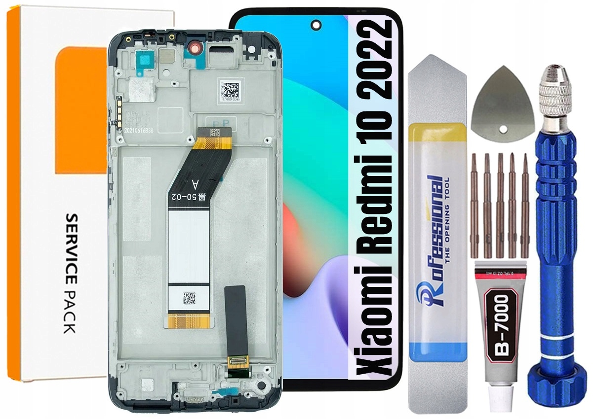 Displej Pro Xiaomi Redmi 10 2022 Originální LCD Displej Rámeček