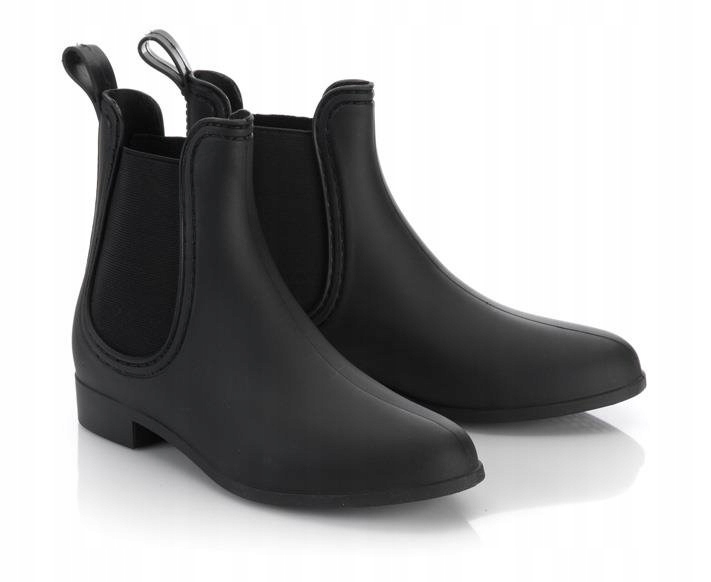 31 MATOWE KALOSZE BOTKI SZTYBLETY GUMA CZARNE 36 Płeć kobieta