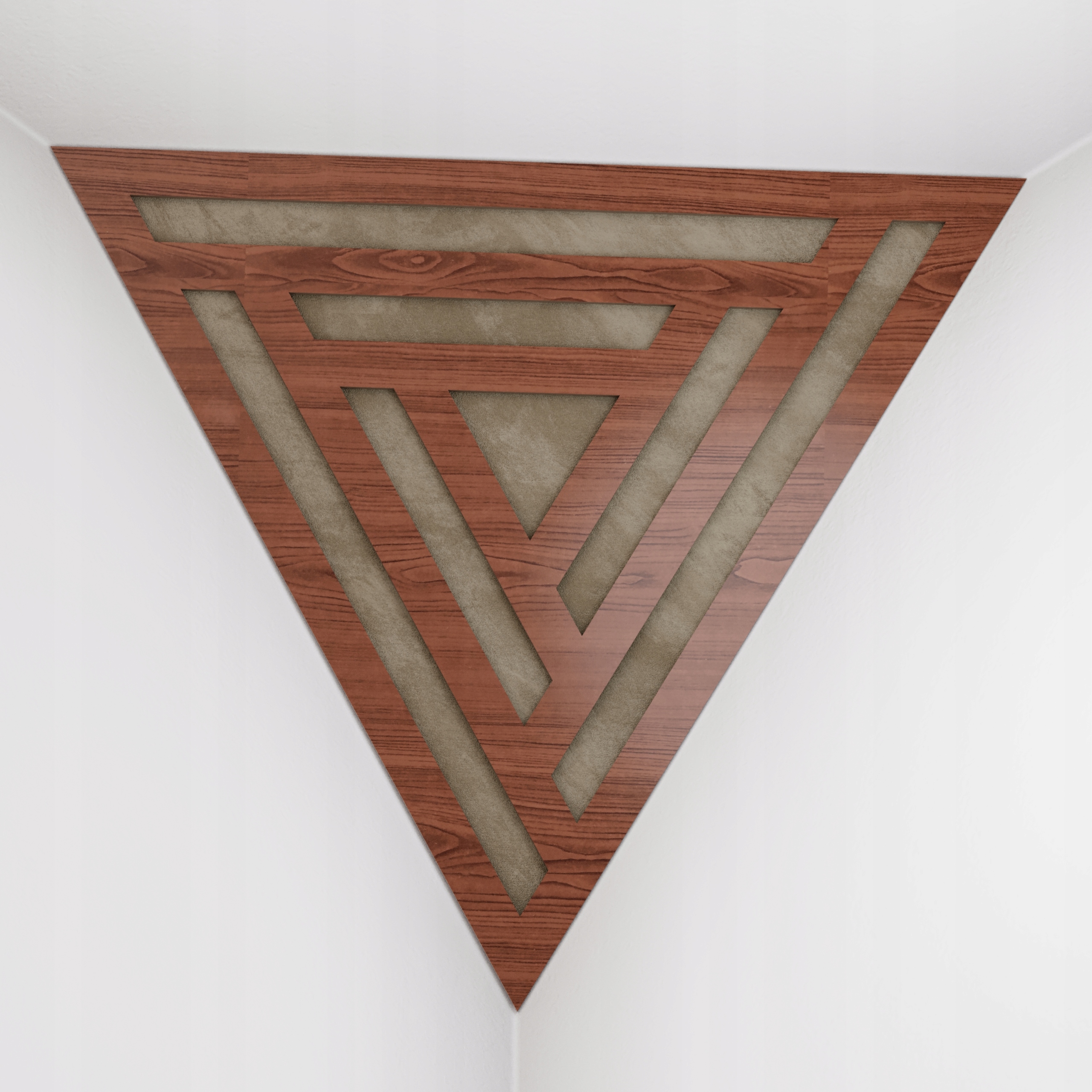 2szt Pułapki Basowe Kątowa Triangle SCIFI-F | Orzech-Beżowy