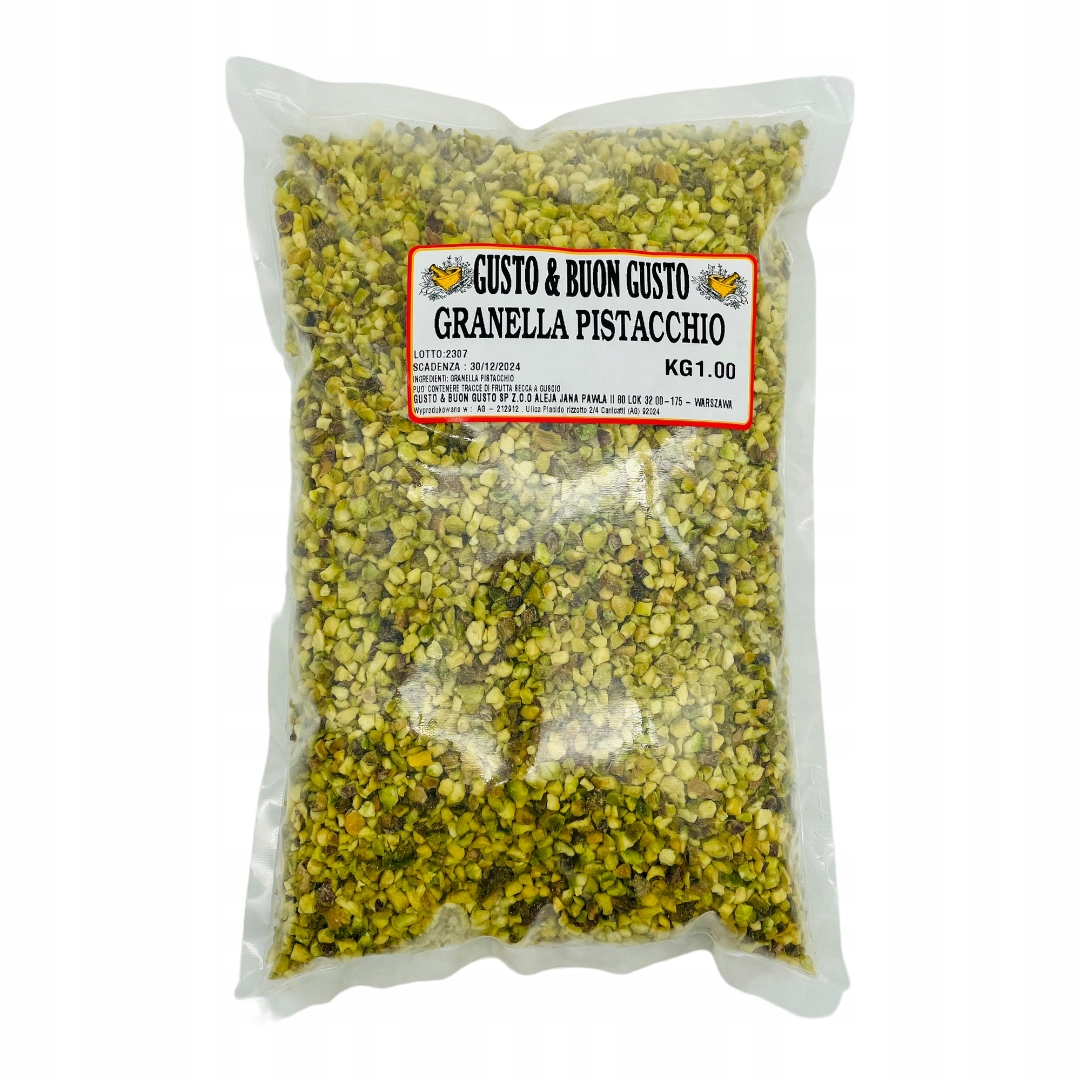 Posypka Pistacjowa Siekane Pistacje 1kg Gusto Buon Gusto Dekoracja do Wypie