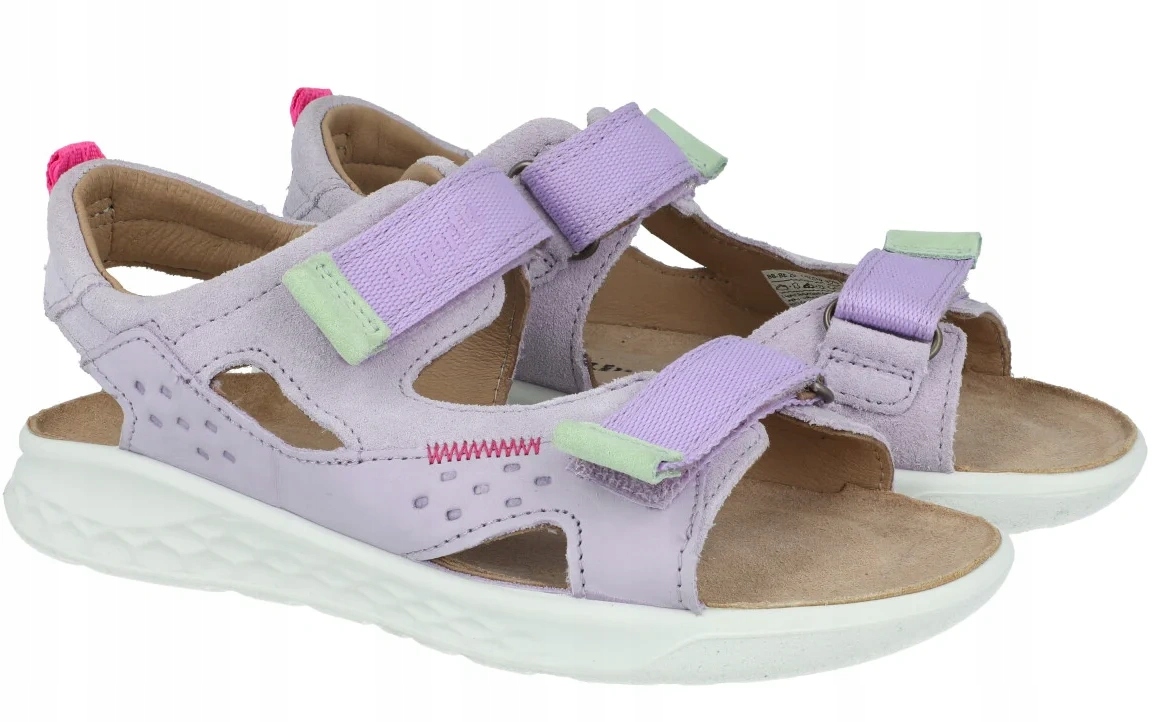 Superfit 1-001041-8500 Logoon sandały dla dziewczzynki skórzane r. 27