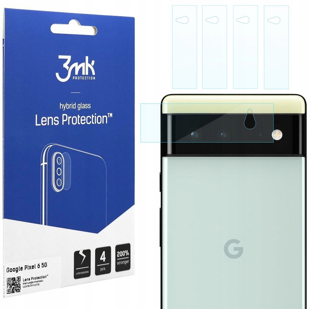

4x Szkło Ochronne na Aparat do Google Pixel 6, 3mk