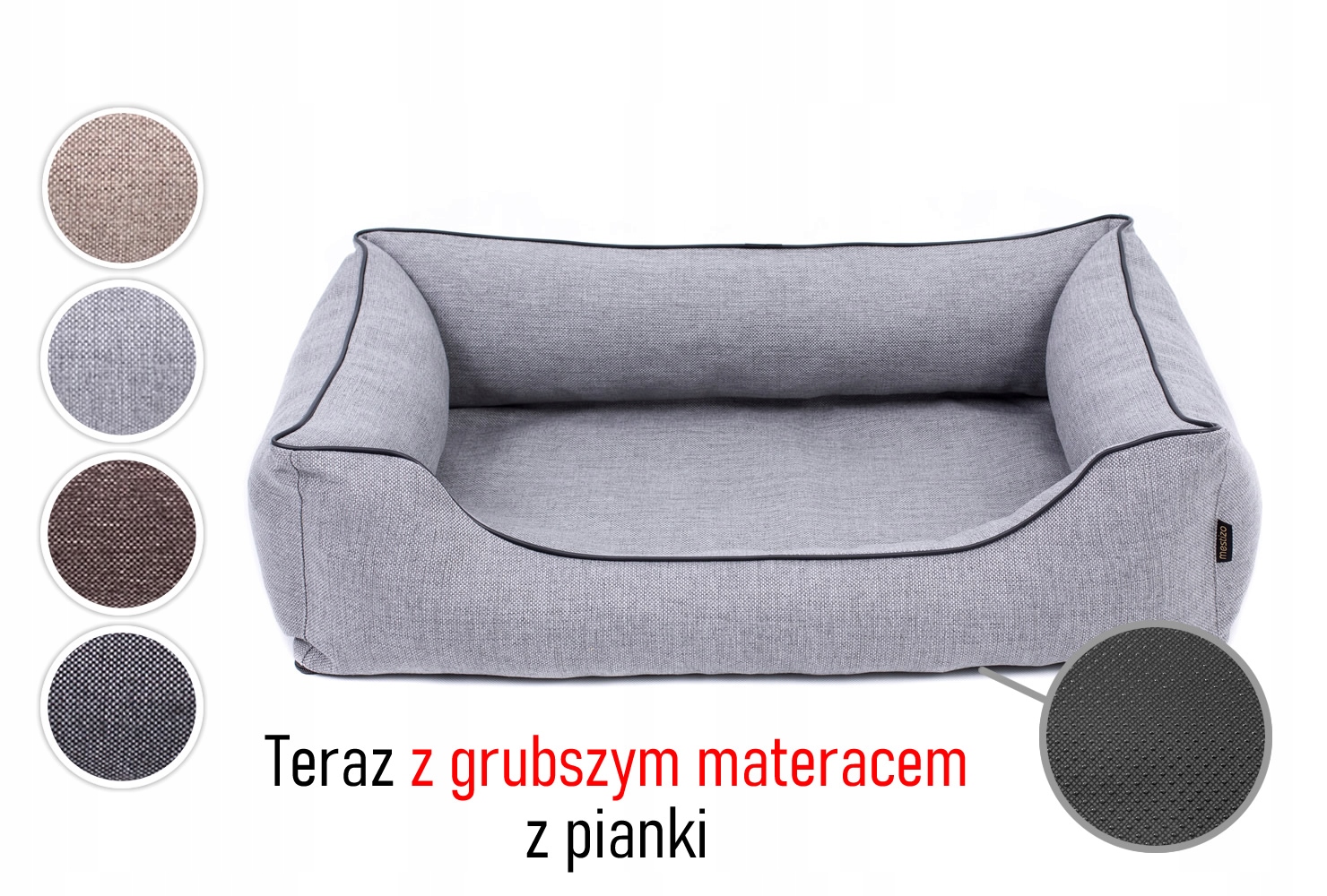 Pevný pelíšek pelíšek pro psa 80x60 pěna 4 cm rozebíratelná proti skluzu
