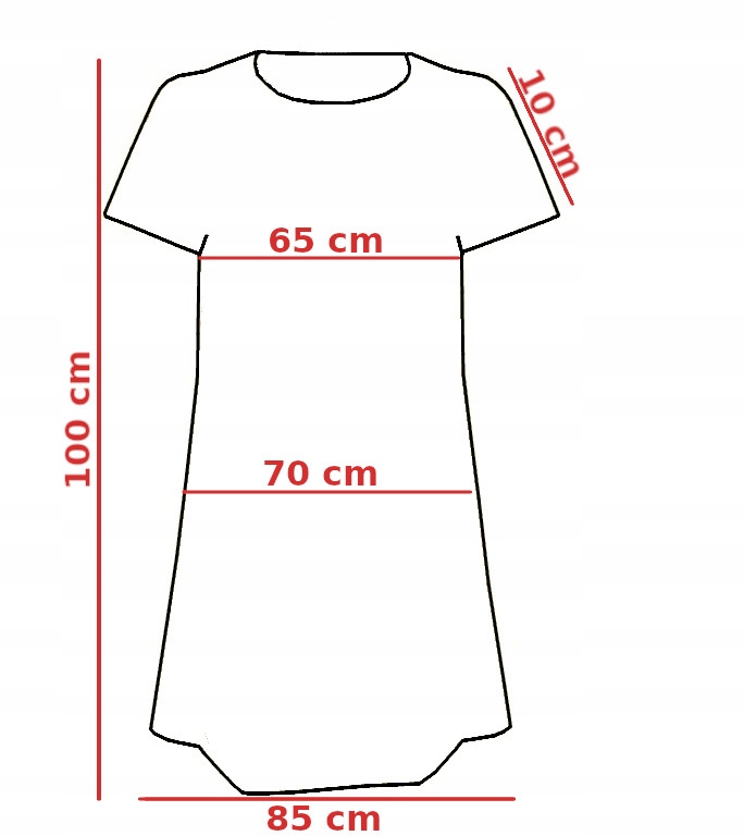 SUKIENKA DAMSKA LEN BAWEŁNA YIDARTON r. 3XL Rozmiar 3XL