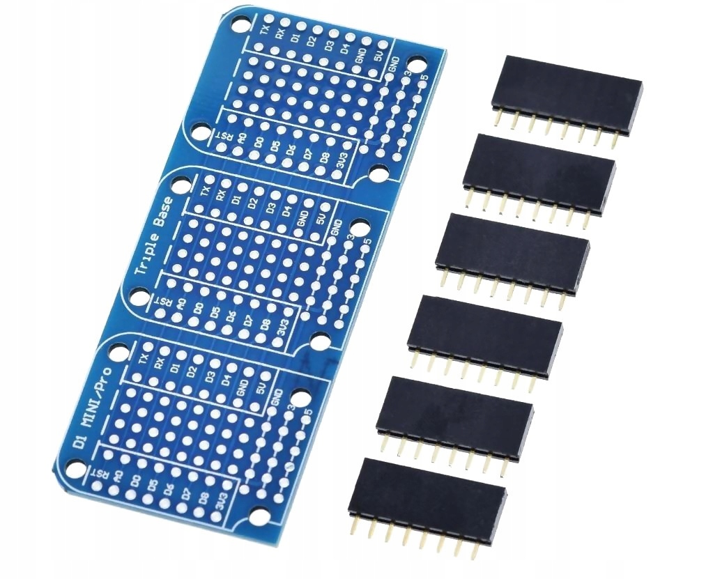 

460 Wemos D1 Mini potrójna płytka prototypowa