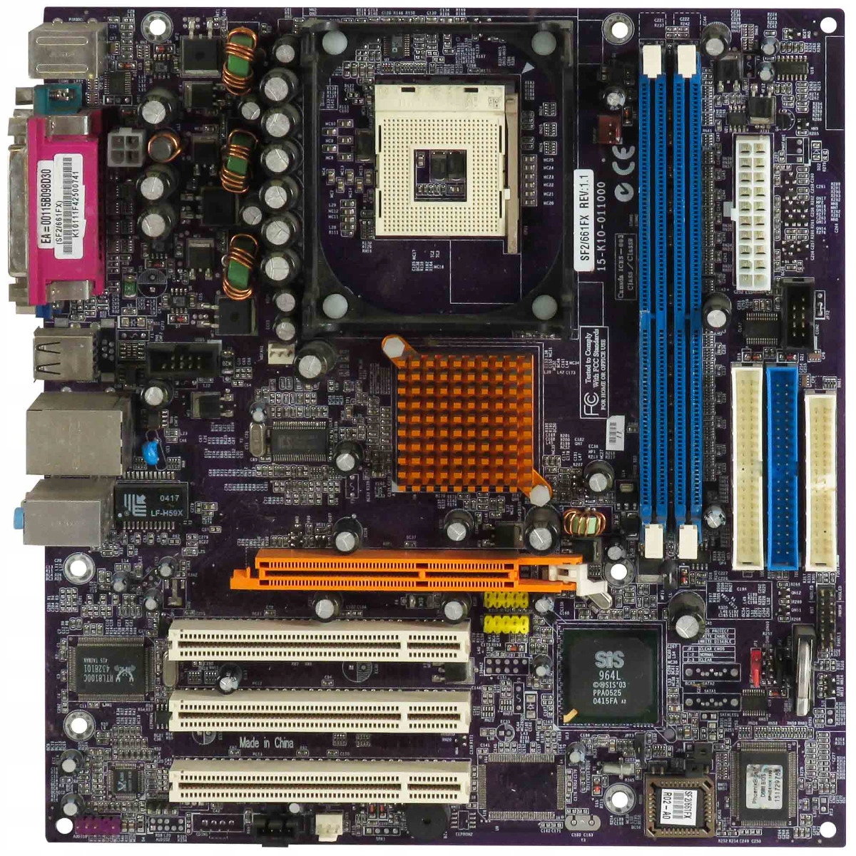 Esc Elitegroup SF2/661FX Patice 478 2x Ddr Agp 3x