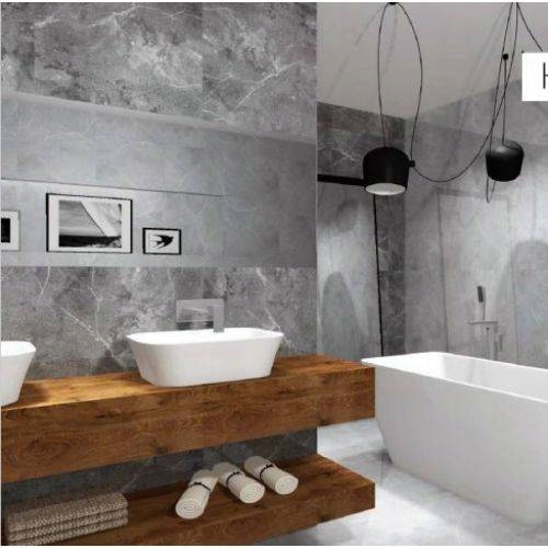 PŁYTKI kamienne GREY SZARE 60X60 POŁYSK Typ gres