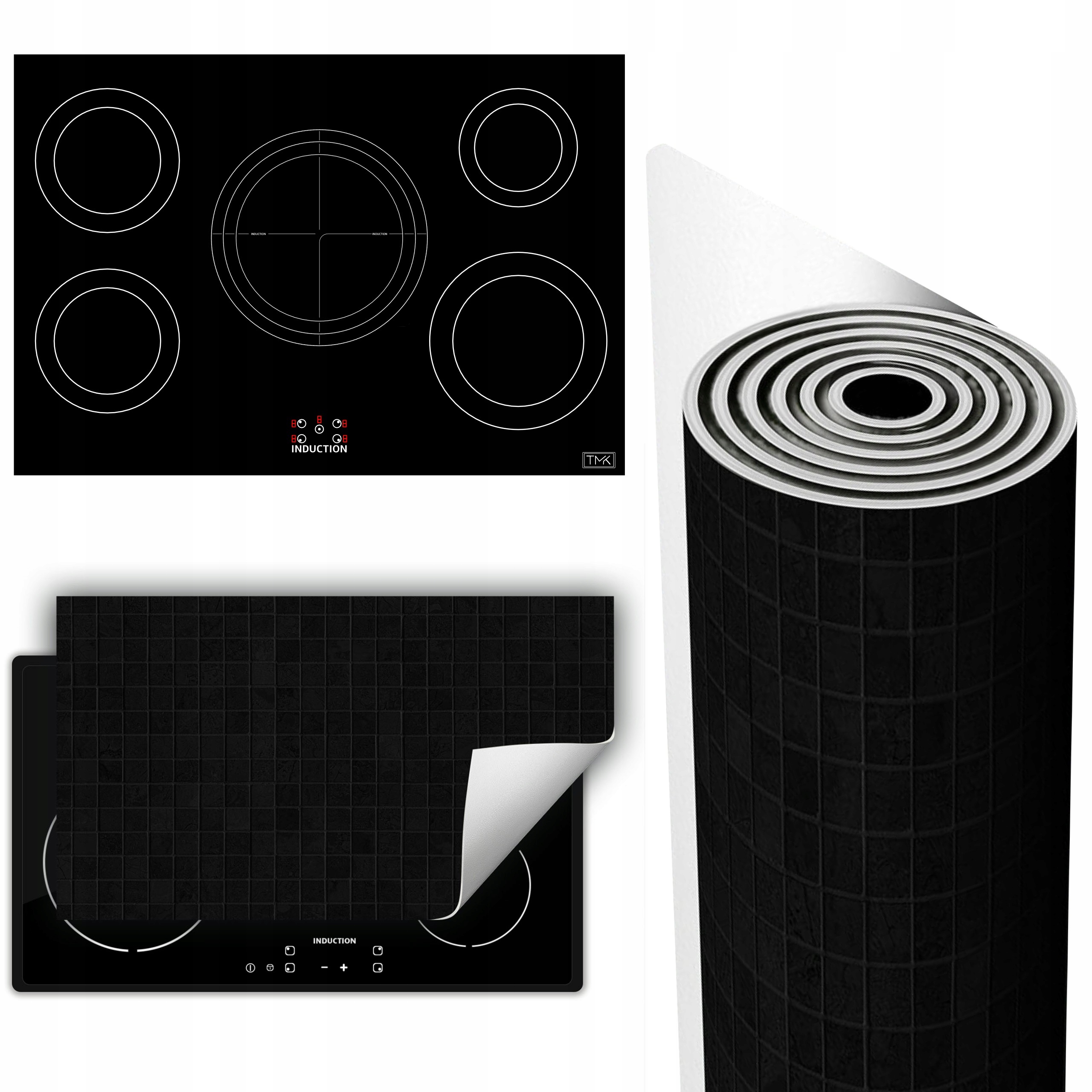 Vinylová Podložka Na Ochranu Kuchyňské Desky 90x52 černá deska