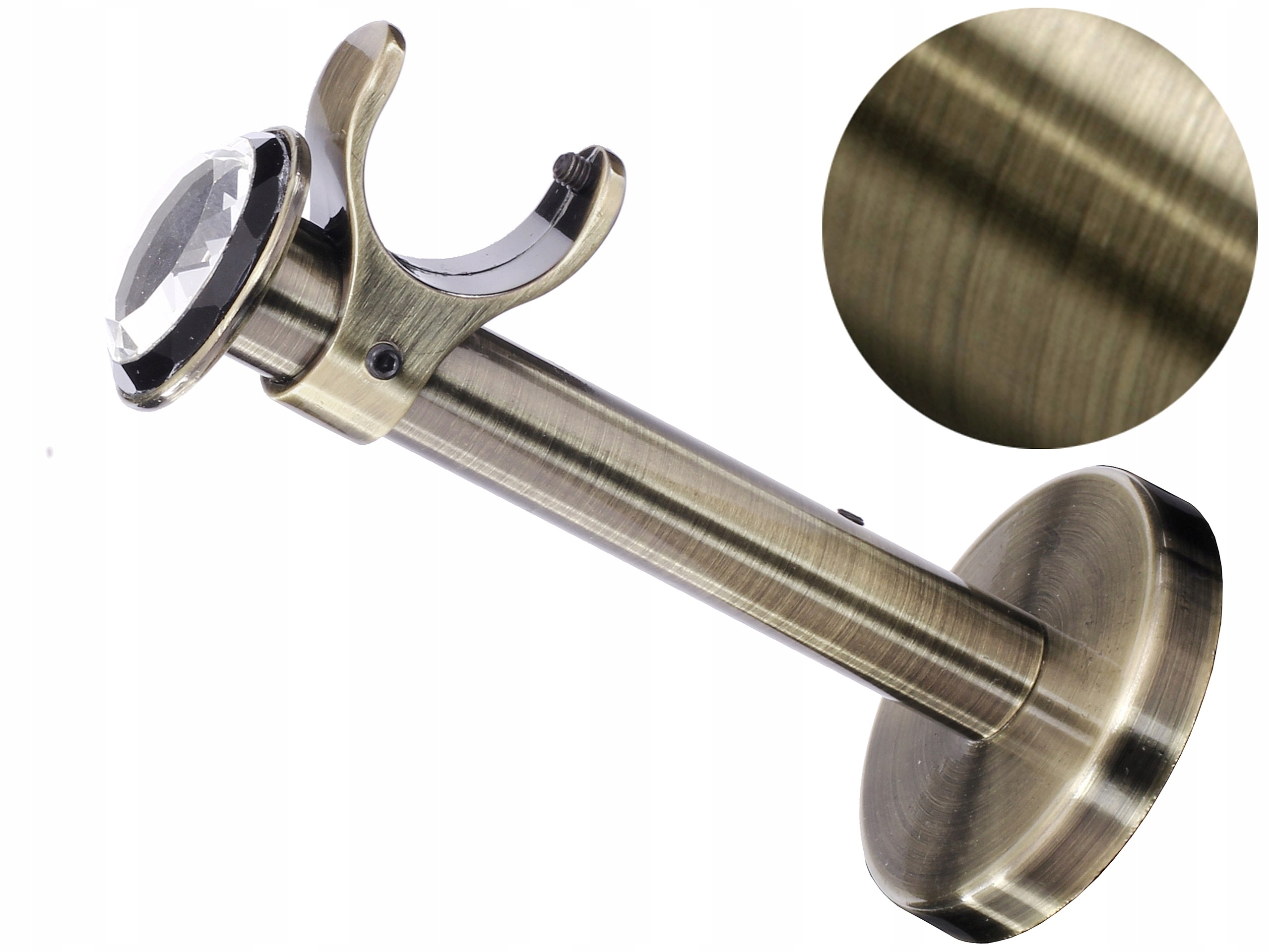 25 mm WSPORNIK Pojedynczy ROYAL karnisz ZŁOTY