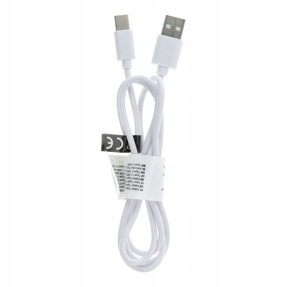 Kabel USB-C 2m przewód do ładowania biały Długość przewodu 2 m