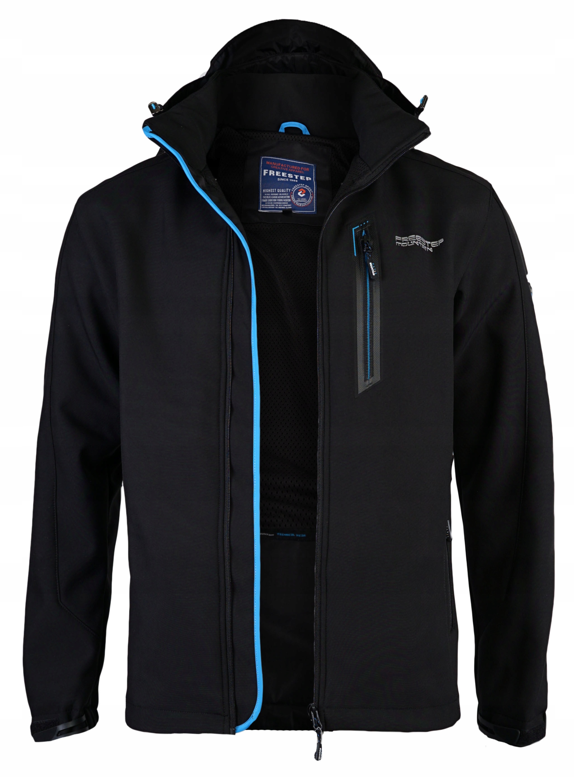 

Męska Kurtka Jesienna Softshell Czarna WX066 8XL