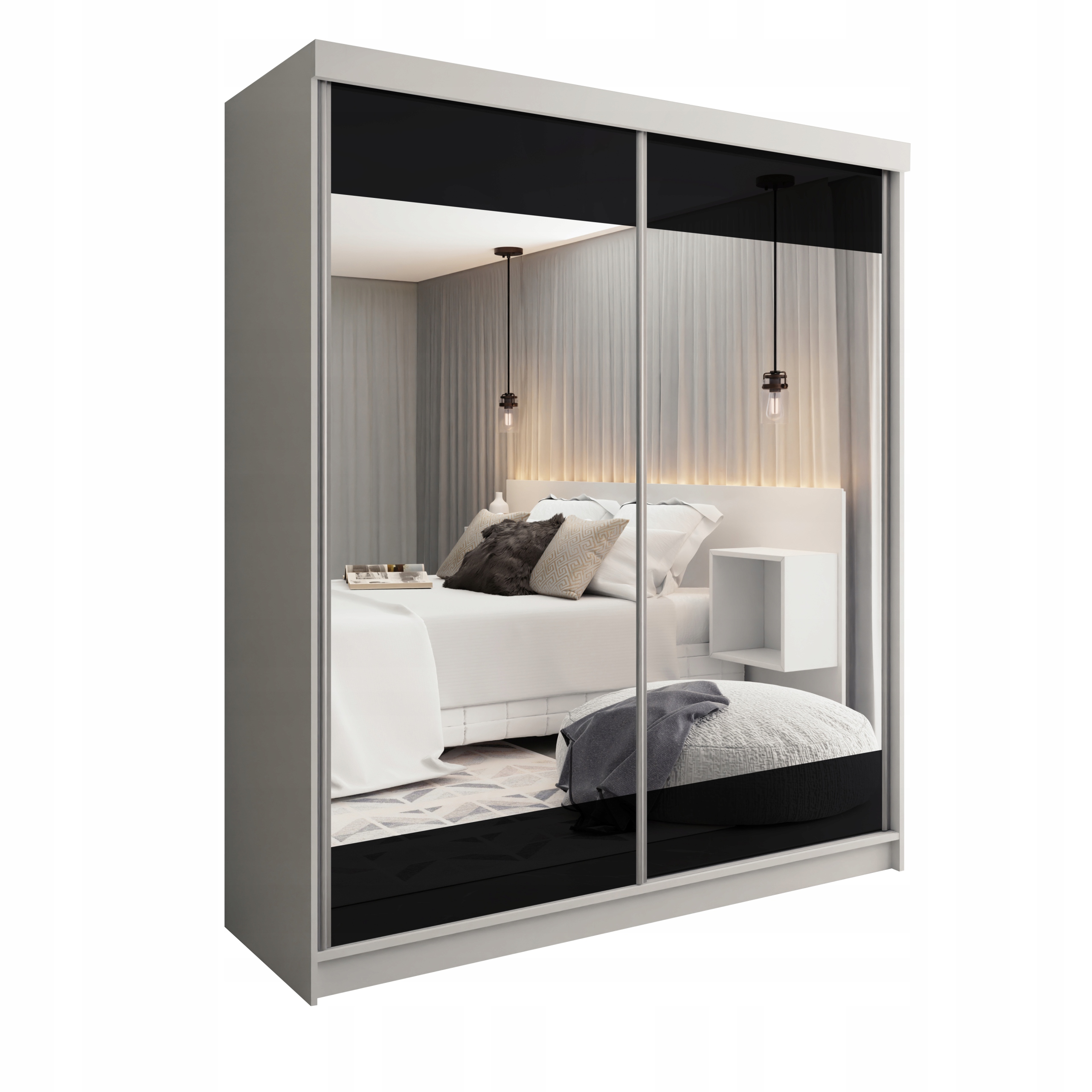 Skříň posuvná Barcelona B-32 200 Bílá Sonoma