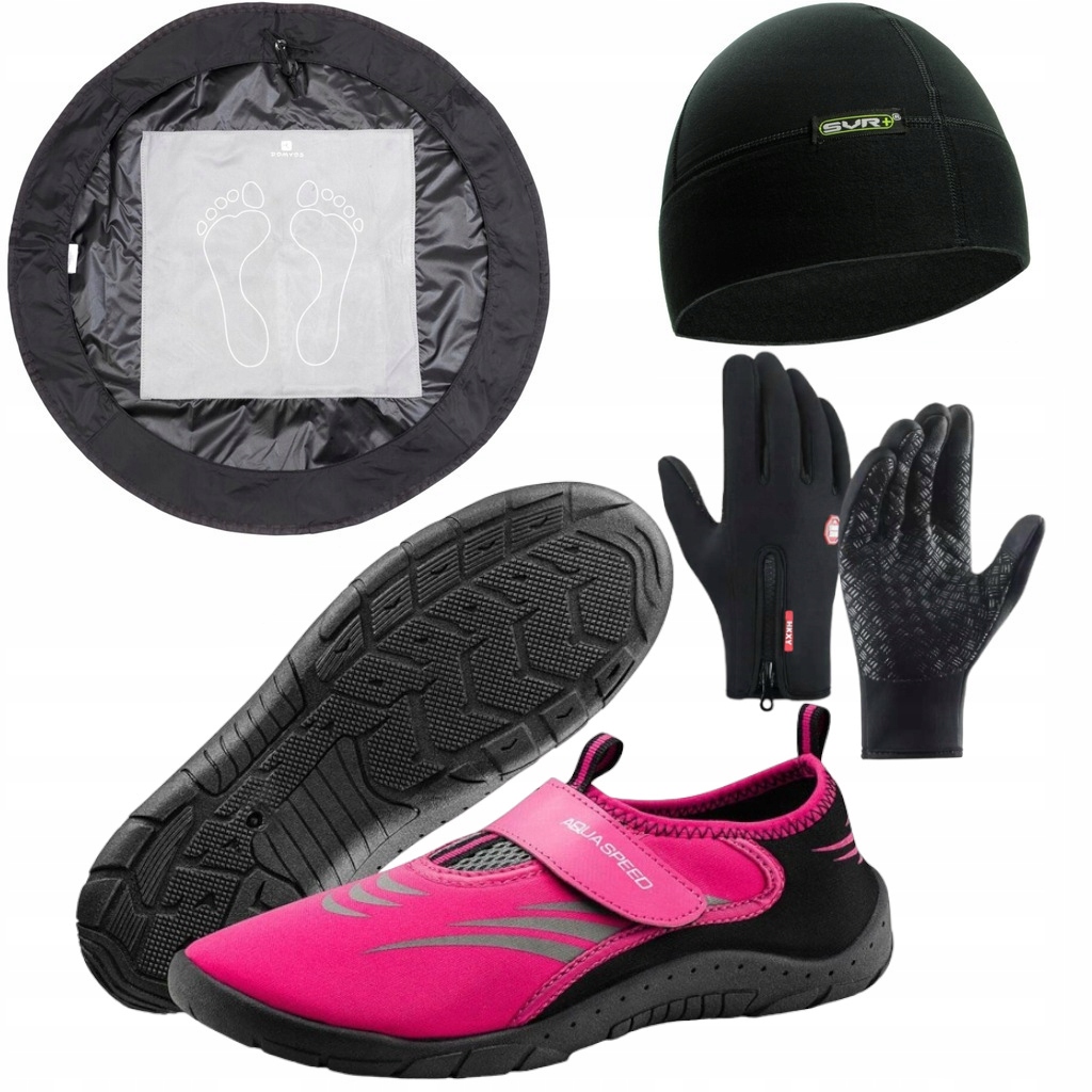 Sada Na Moření Neoprenové Boty Čepice Rukavice Přebalovací Podložka 35
