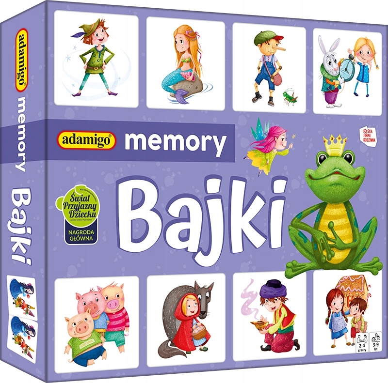 Bajki Memory Gra pamięciowa dla dzieci Adamigo