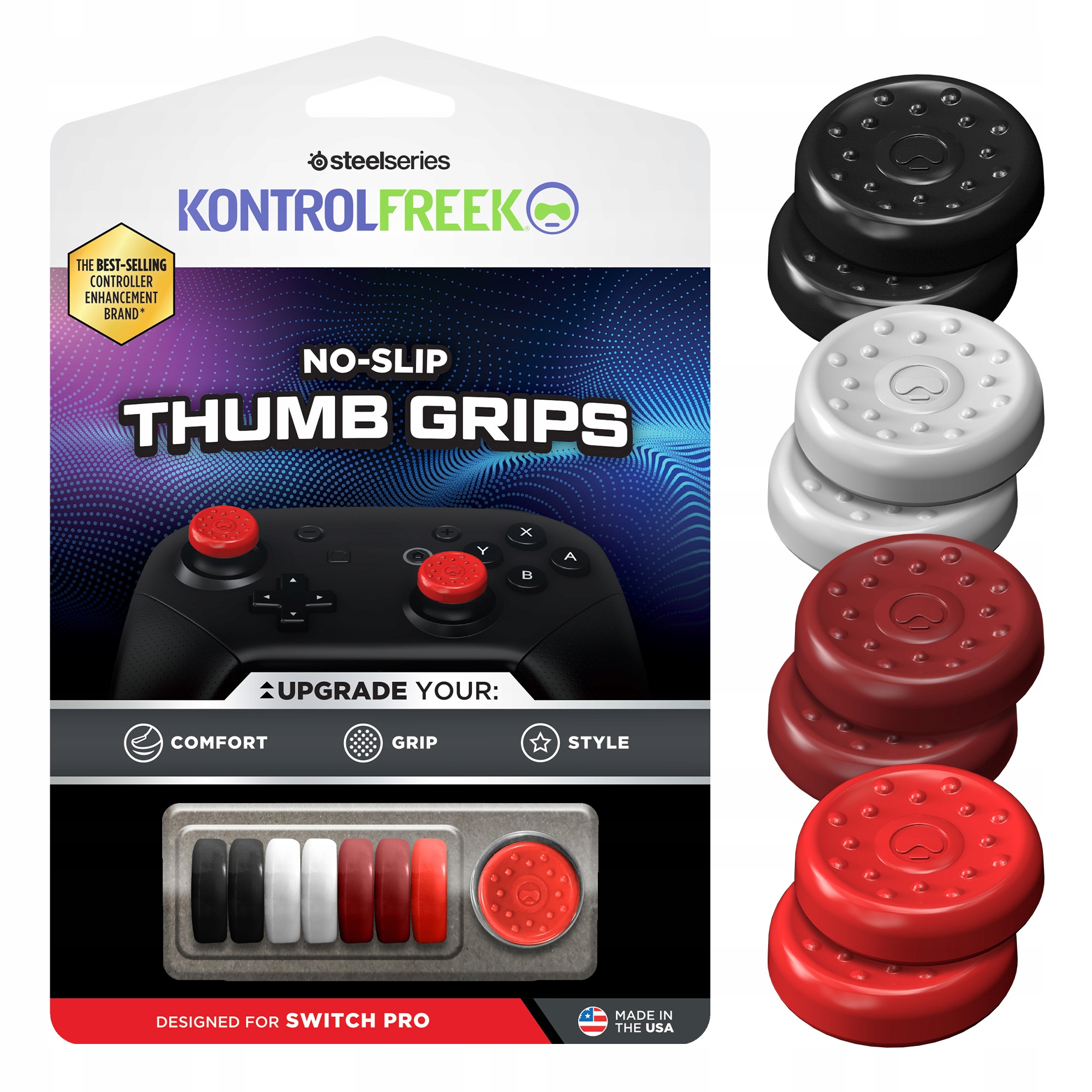 SteelSeries No-Slip Thumbgrip 8-pack - NP