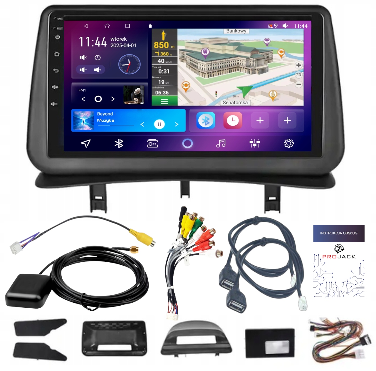 Autorádio S Carplay Renault Clio 2005-2014 Wifi Android 4GB 64GB