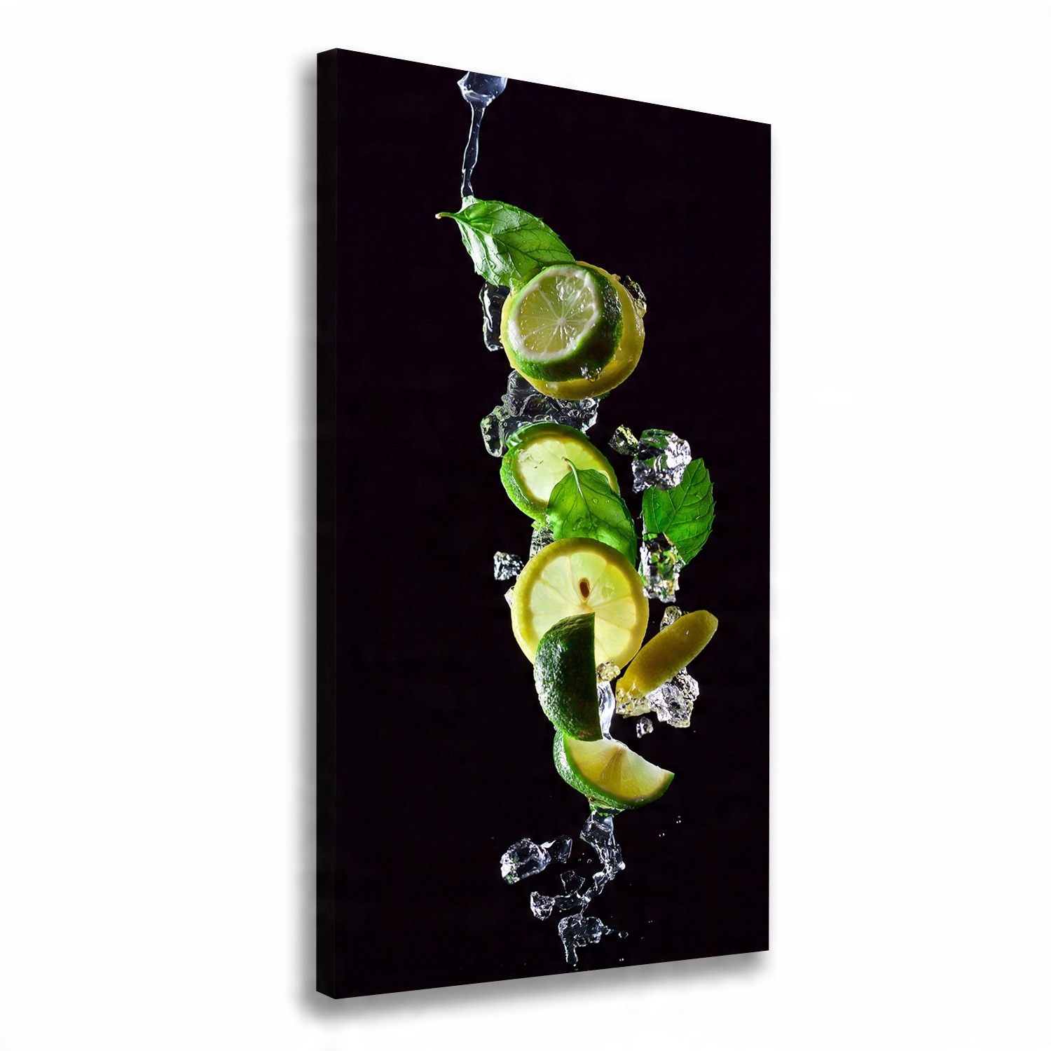 

Foto obraz na płótnie Limonka i cytryna 70x140 cm