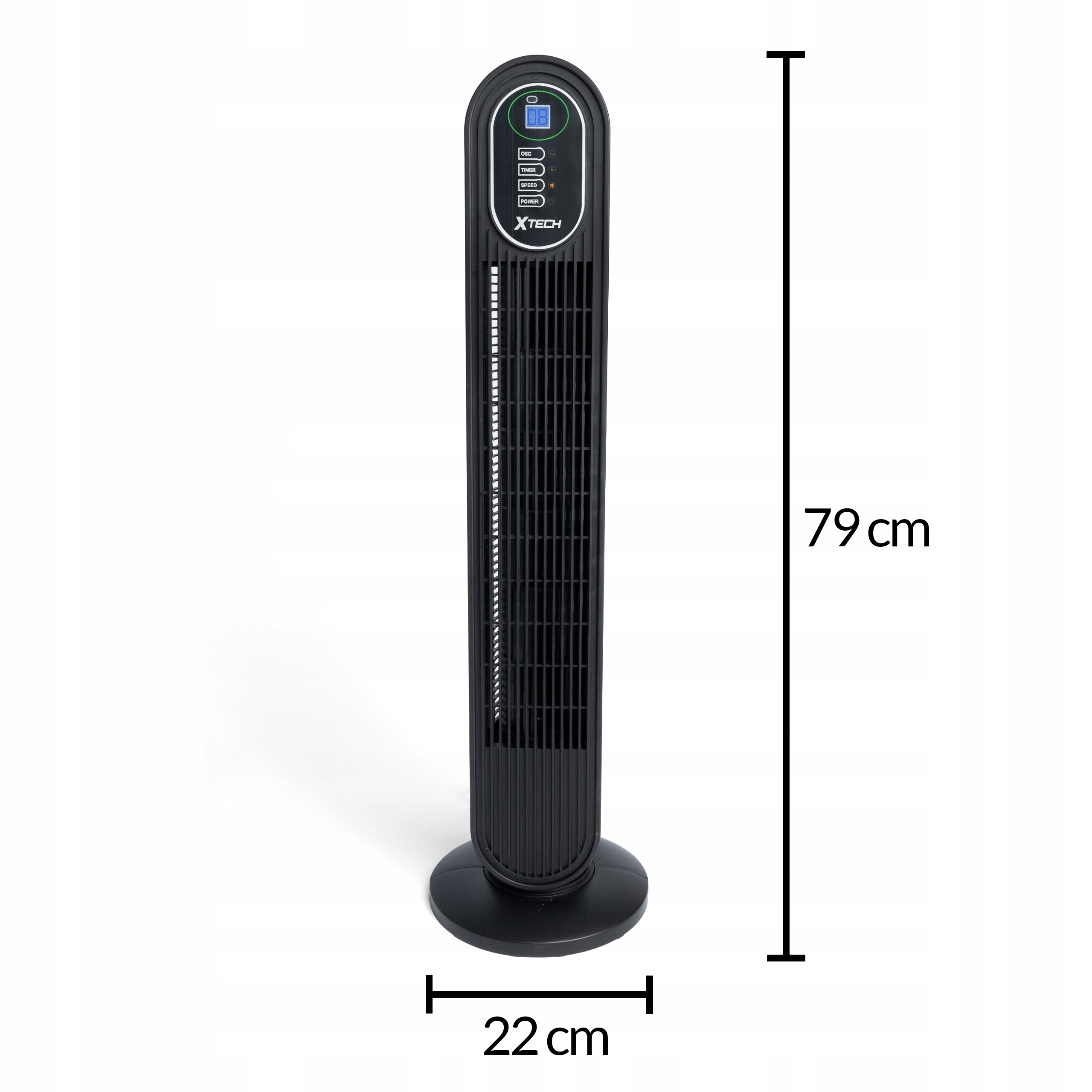 WENTYLATOR KOLUMNOWY CICHY WIATRAK PODŁOGOWY STOJĄCY DUŻY XXL XTECH Kod producenta 5907783089008