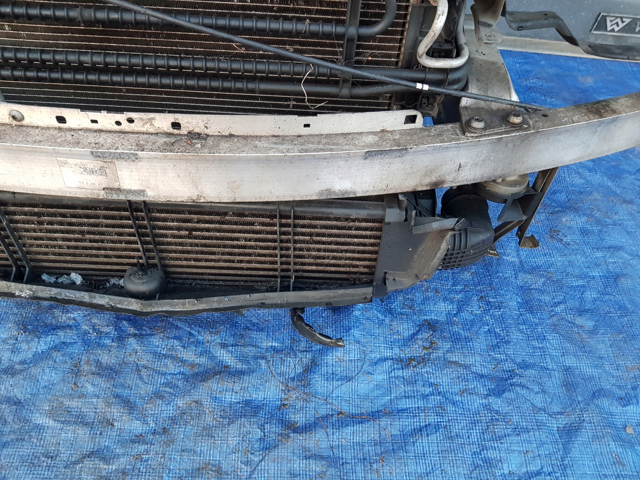 support panel for radiators radiator MERCEDES W204 2.2 CDI AUTOMAT
