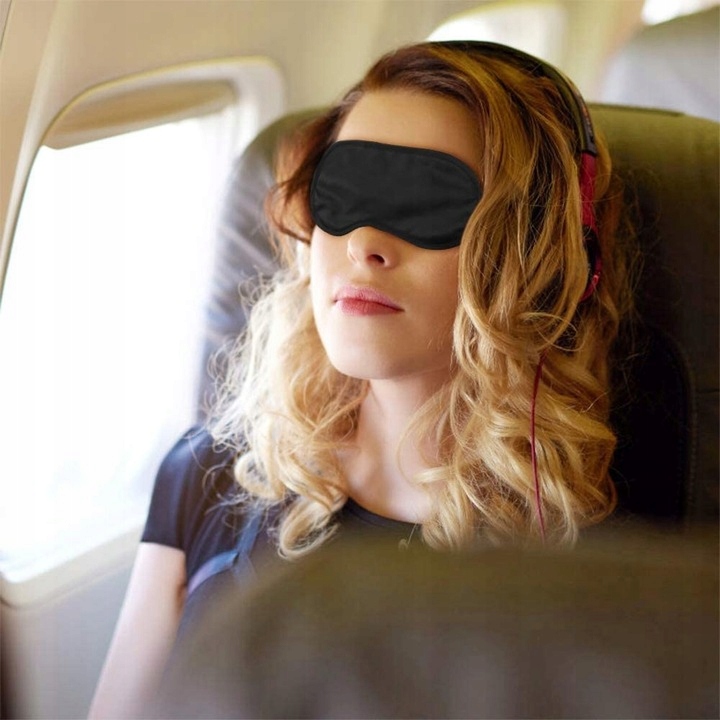 WYGODNA OPASKA NA OCZY DO SPANIA MASKA CZARNA Model EHW432S