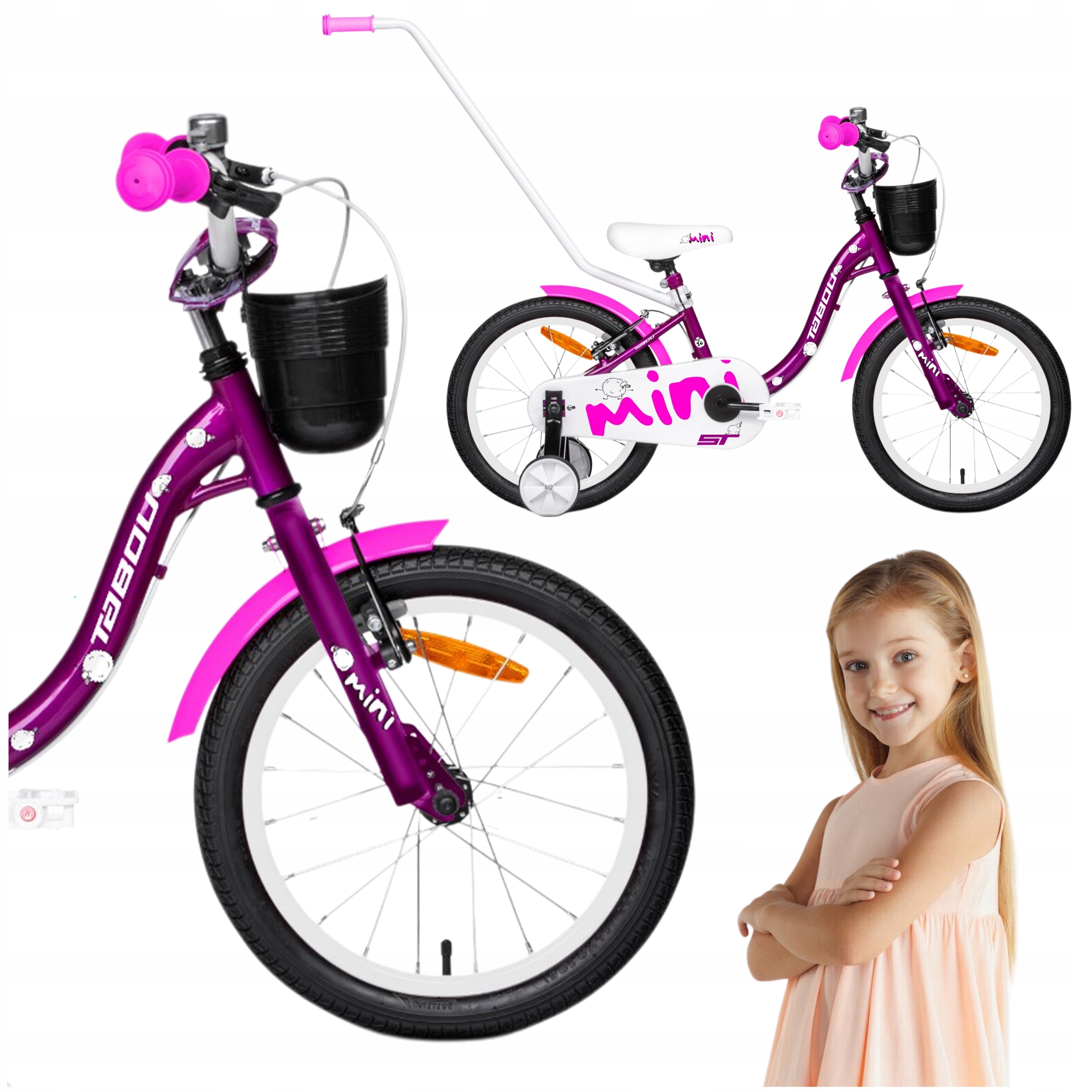 Dětské Kolo Tabou Mini 16PALCOVÉ, Velmi Lehké Pro Dívku