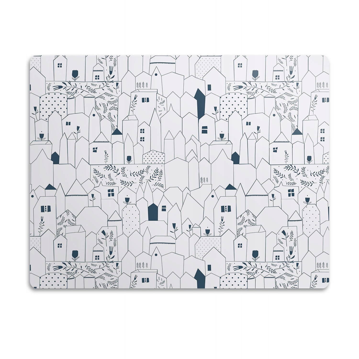 Levně Ochranná podložka pod misku pro psa Domečky 90x60 cm