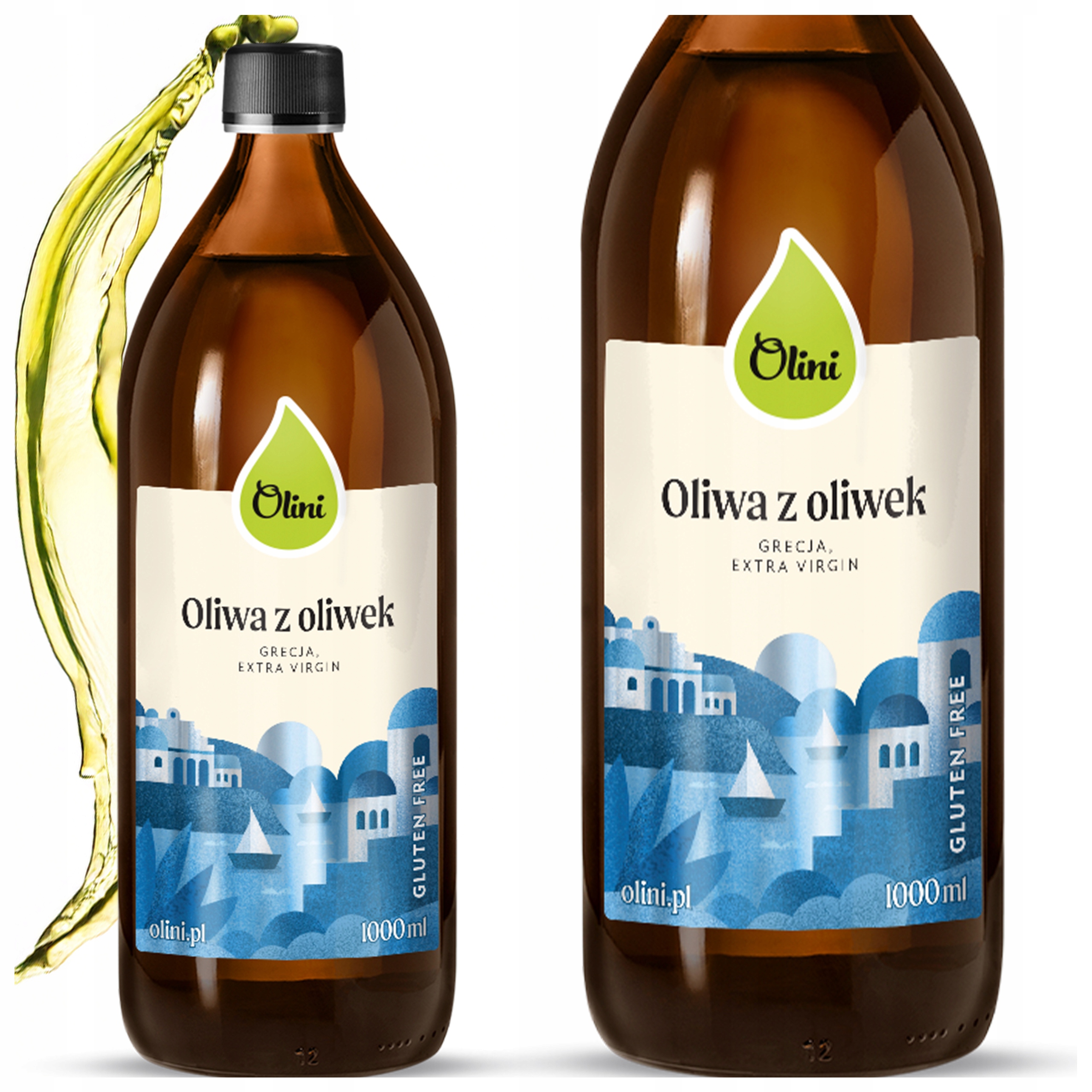 Řecký extra panenský olivový olej lisovaný za studena Olini 1L