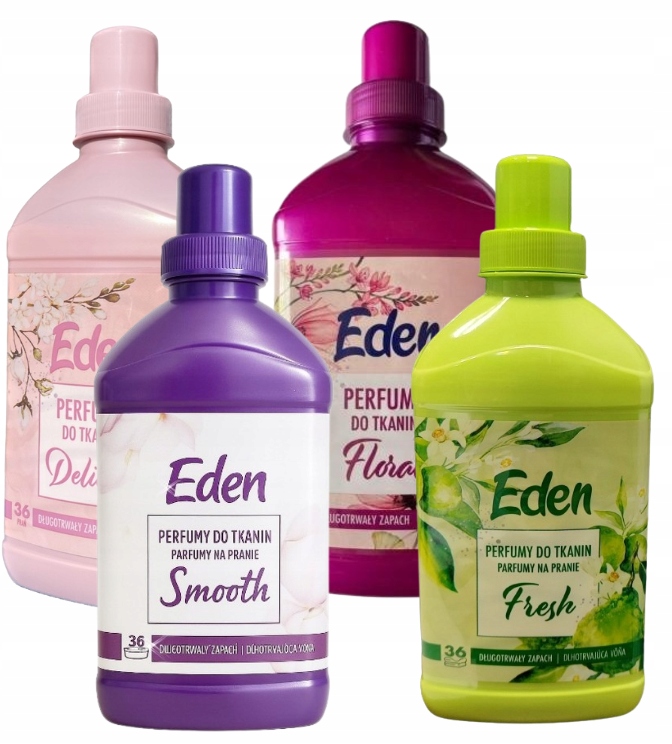 Levně Sada 4 x Parfém na Textil Eden Delicate+floral+fresh+smooth 4x720 ml mix