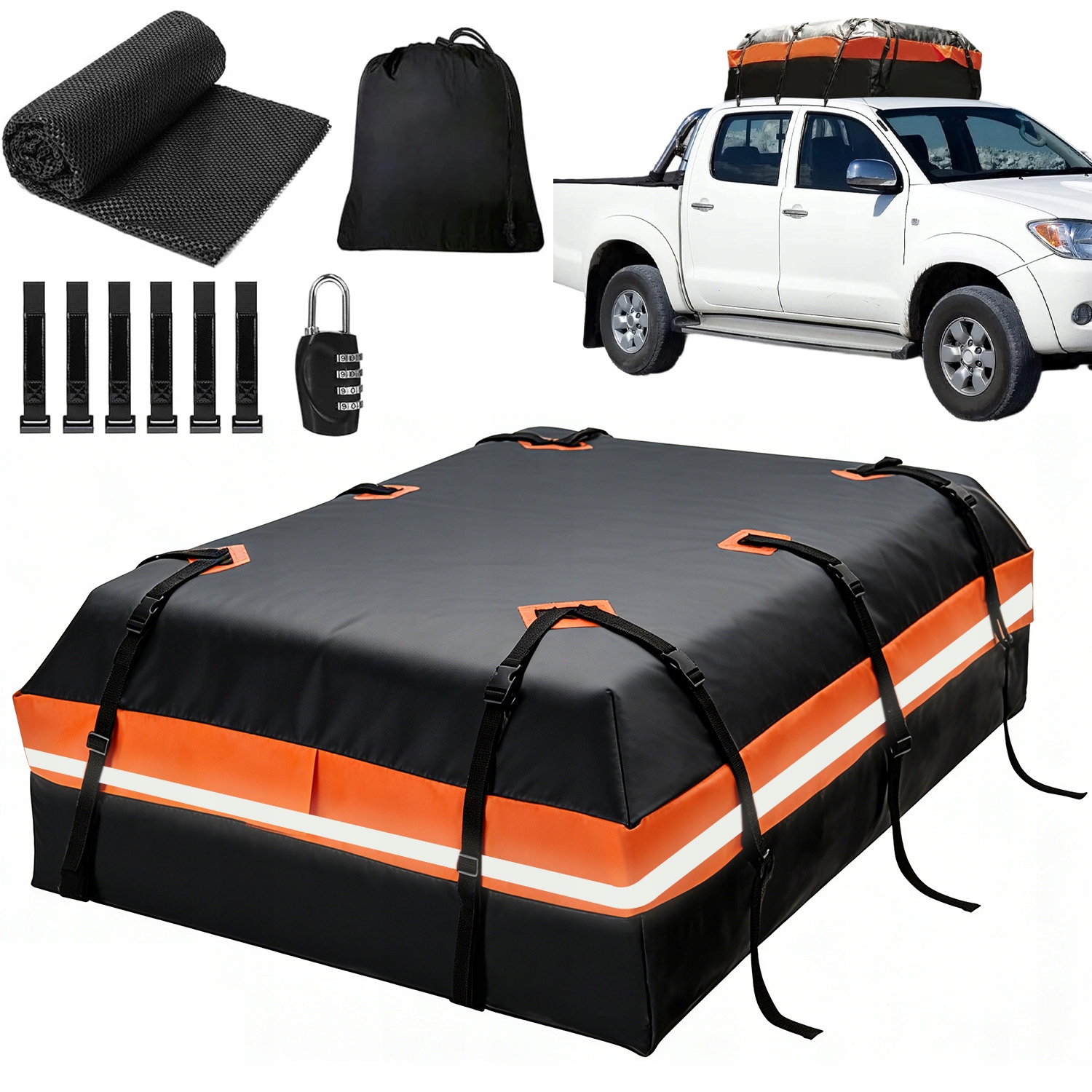 Duffel Vodotesná Taška Na Strešné Boxy, Veľká, Vodotesná, 132 CM, S Opaskom