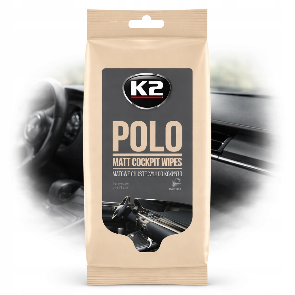 Ściereczki do kokpitu K2 Polo Matt Wipes 24szt.