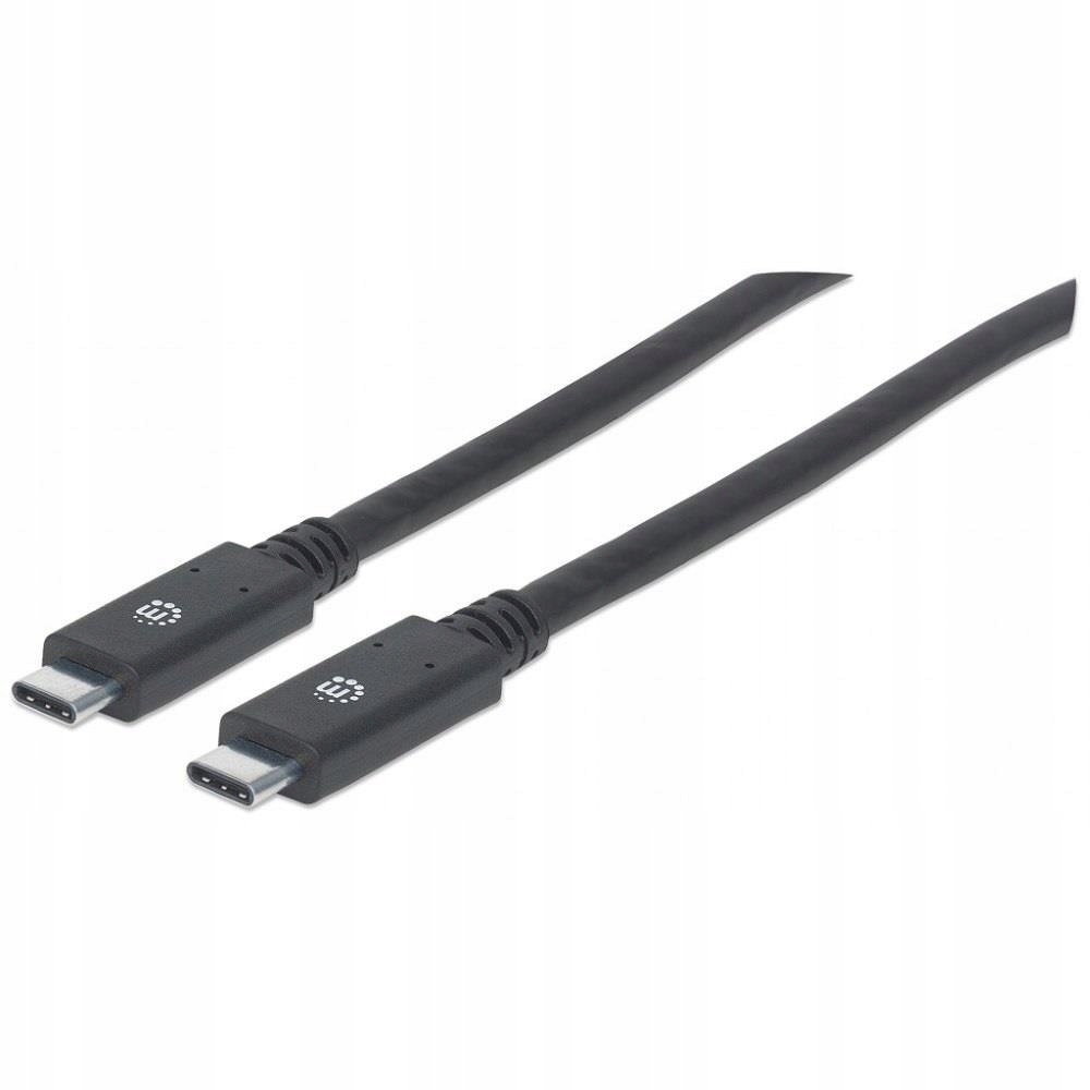 Kabel Manhattan Usb-c 3.2 Gen1 M/M 2m czarny