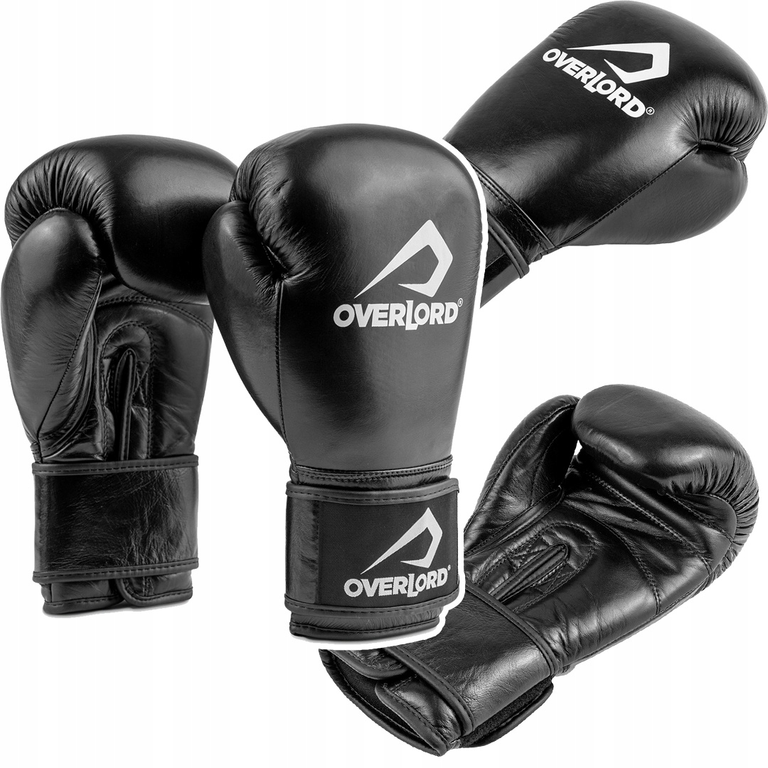 Rękawice bokserskie treningowe Overlord Champion Czarne r. 12oz