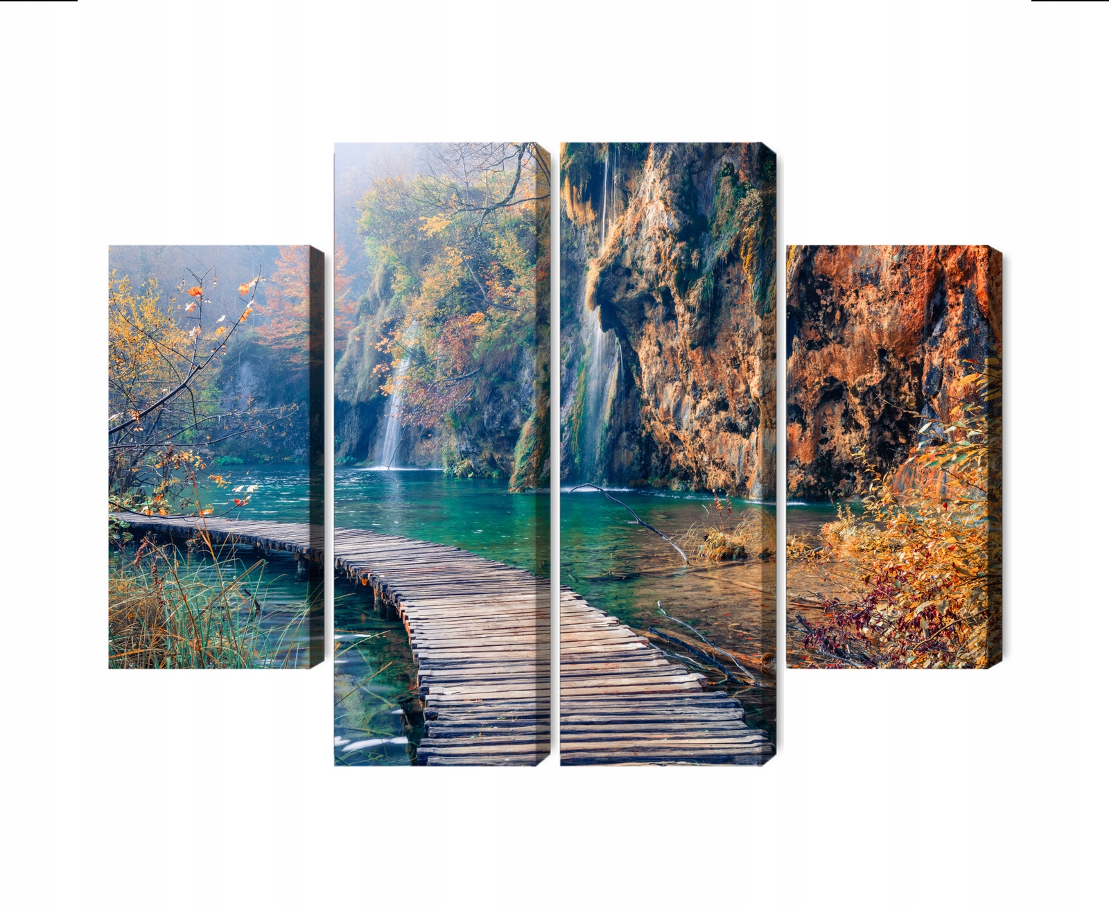 Viacdielny obraz Národný park Plitvické jazerá Canvas 200x150