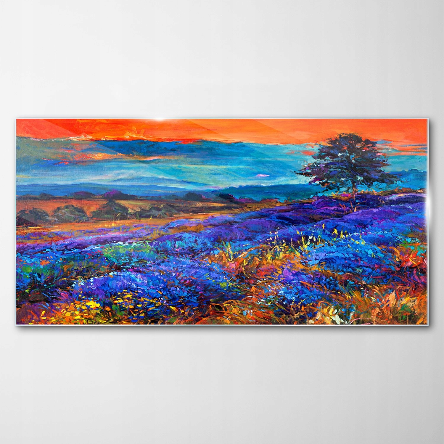 

Obraz na Szkle Dekor Lawenda Łąka Krajobraz 100x50