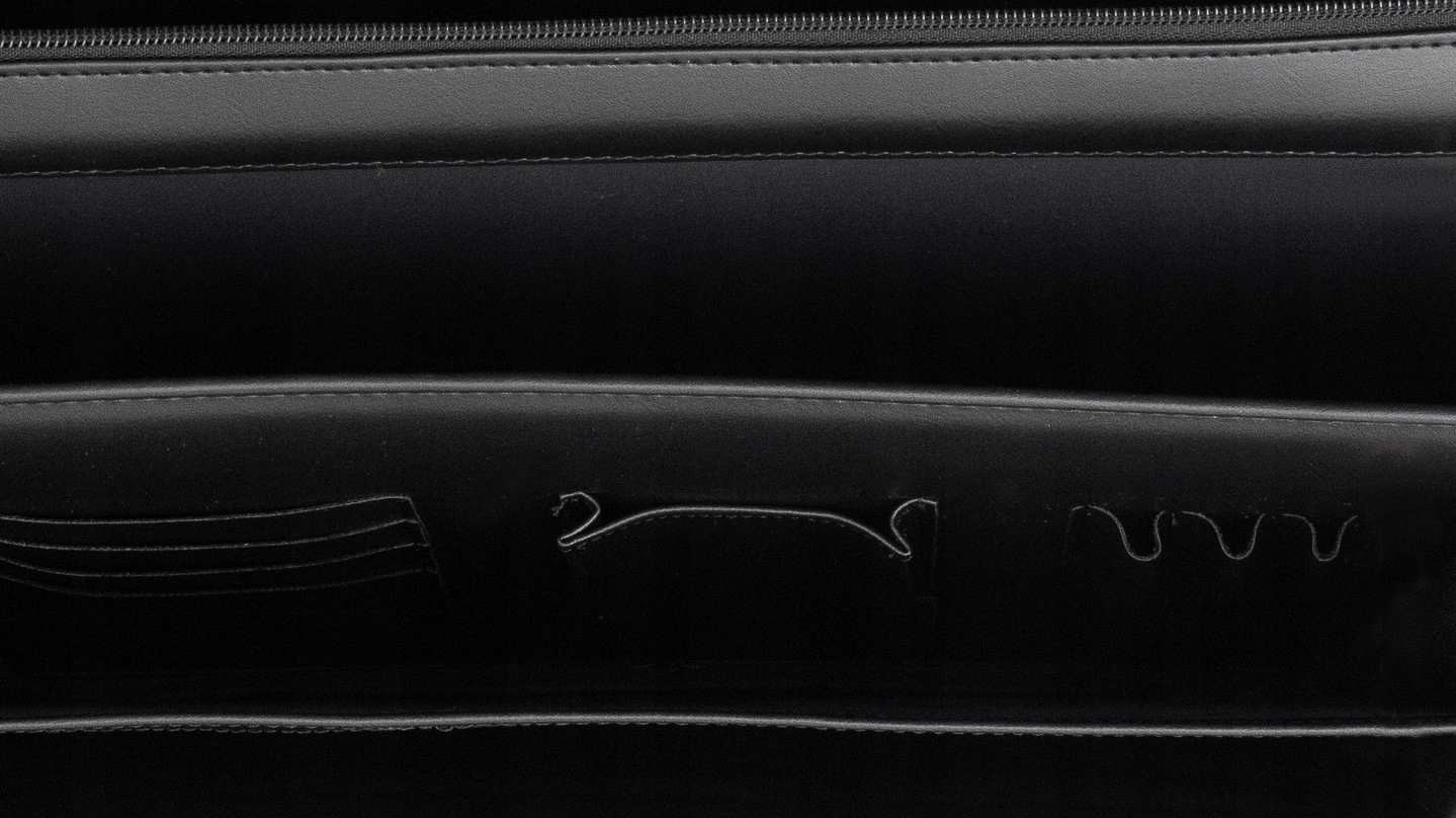 Teczka Aktówka męska pojemna T17 czarna Liczba komór 3