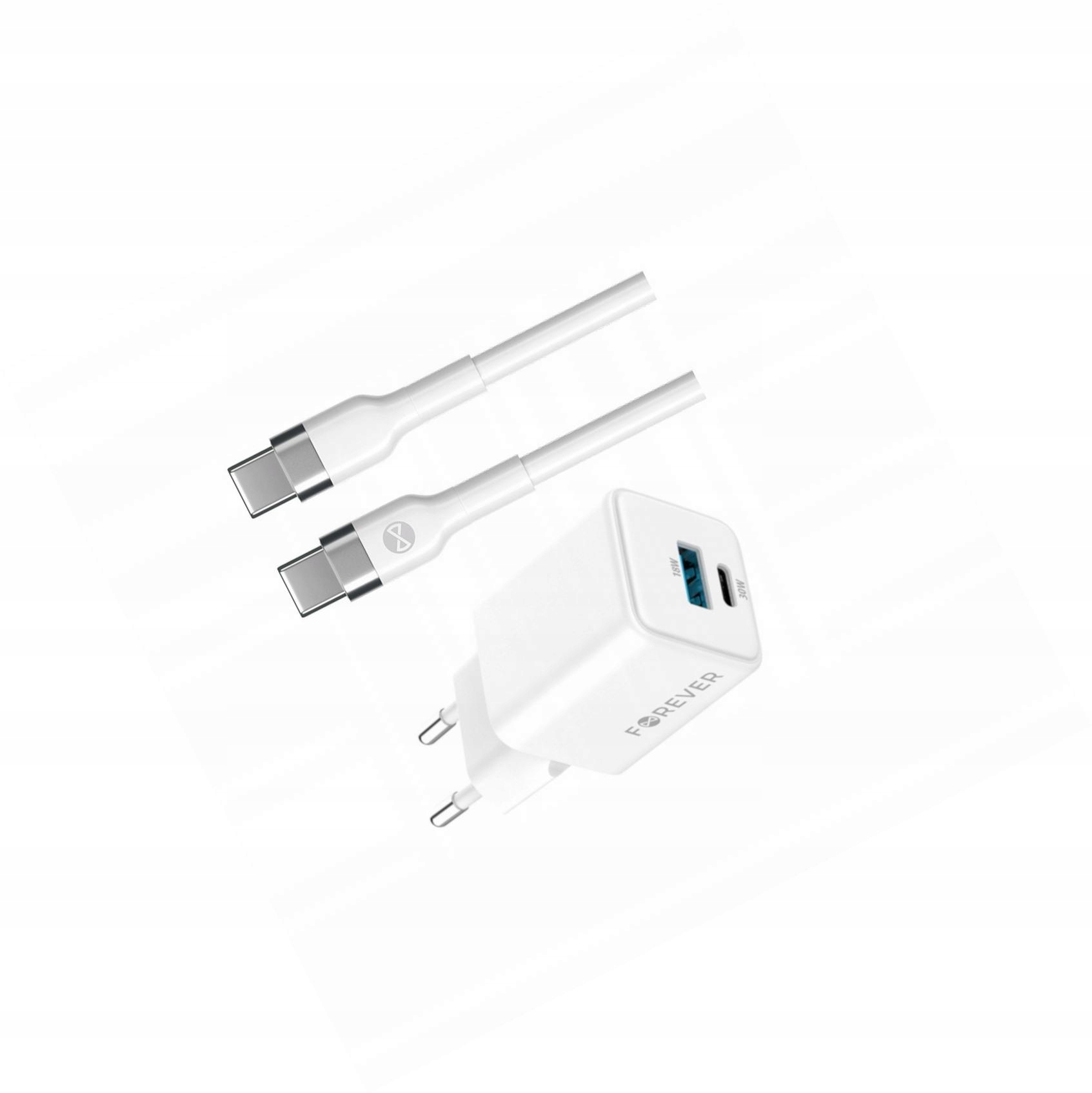 Szybka ładowarka GaN 30W 2 wejścia długim z kablem 2m do Xiaomi Poco F4 Gt