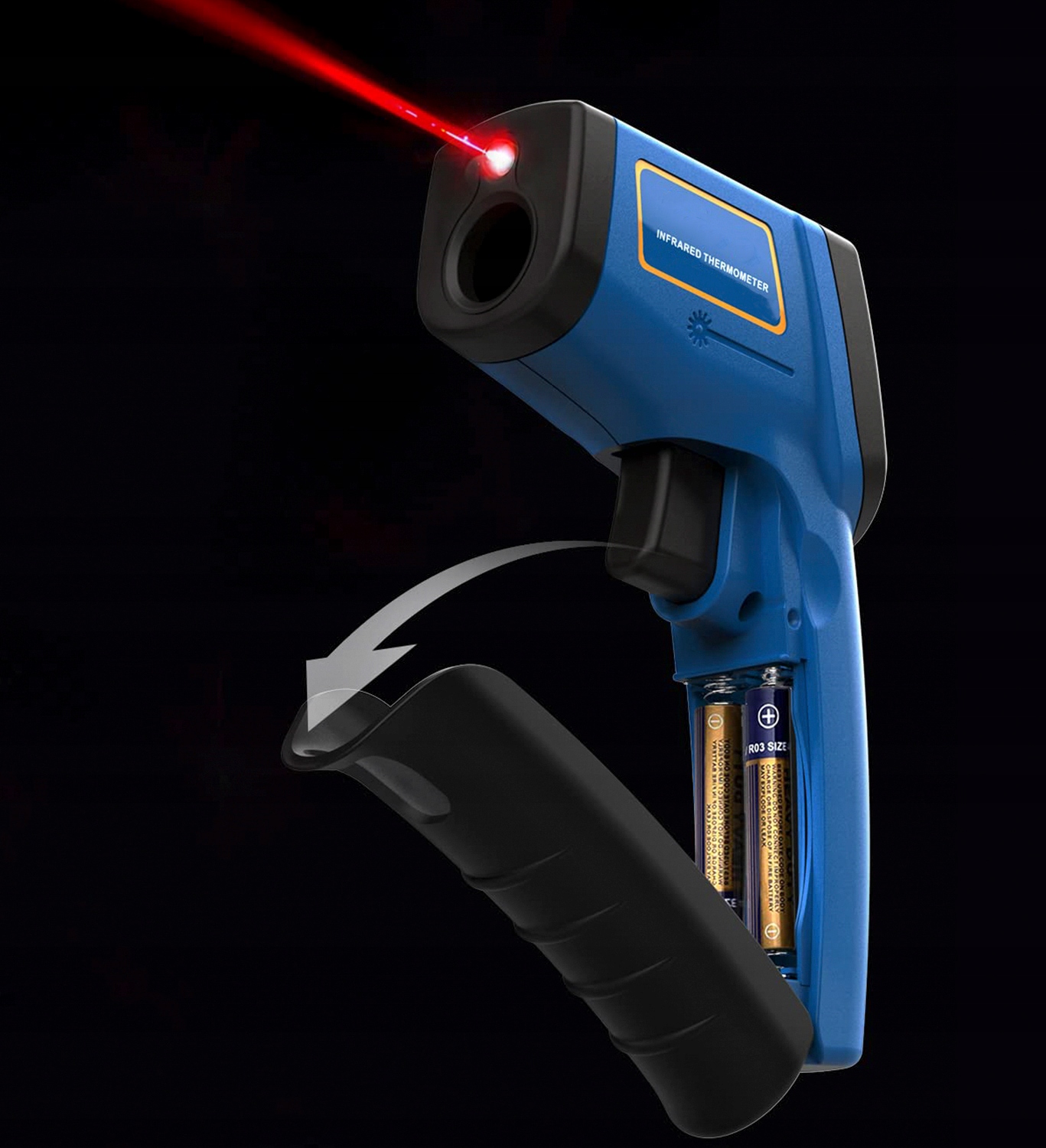 Pirometr TERMOMETR LASEROWY bezdotykowy do GASTRONOMI PRZEMYSŁU -50-400°C EAN (GTIN) 5905370217056