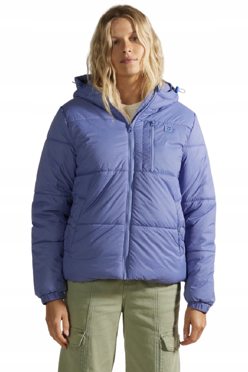 Kurtka Billabong damska zimowa niebieska ocieplana pikowana puchowa r. Xs
