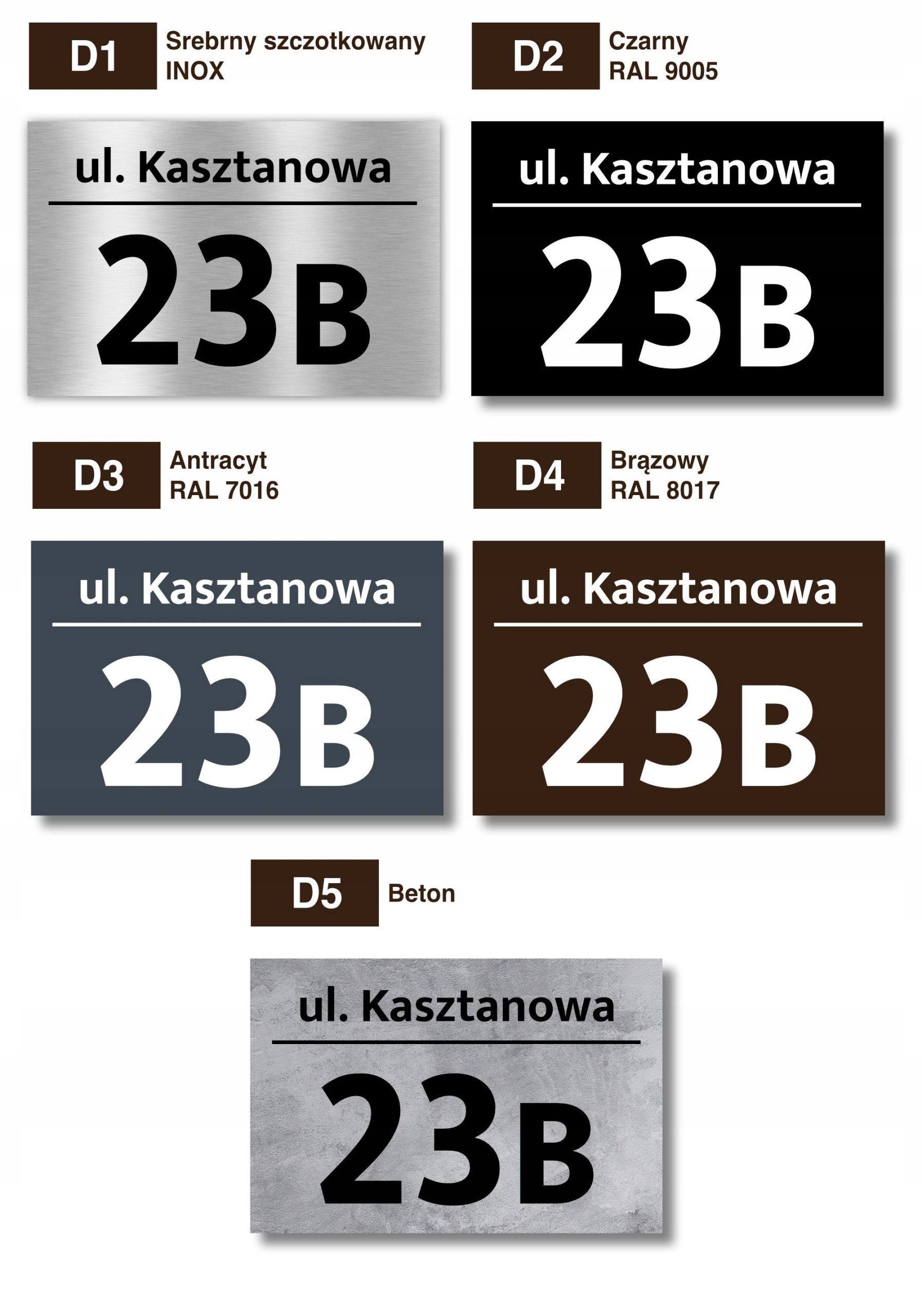 tabliczka tablica ADRESOWA numer domu 30x20 alu. Szerokość produktu 30 cm