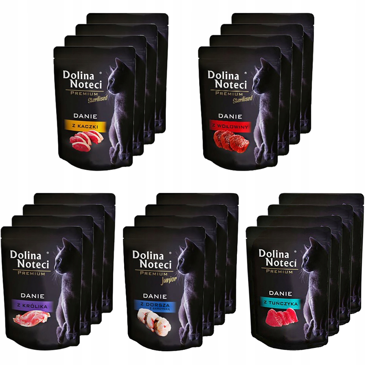 Levně Dolina Noteci Premium Mokré krmivo pro kočky bezobilná mix chutí 20 x 85 g