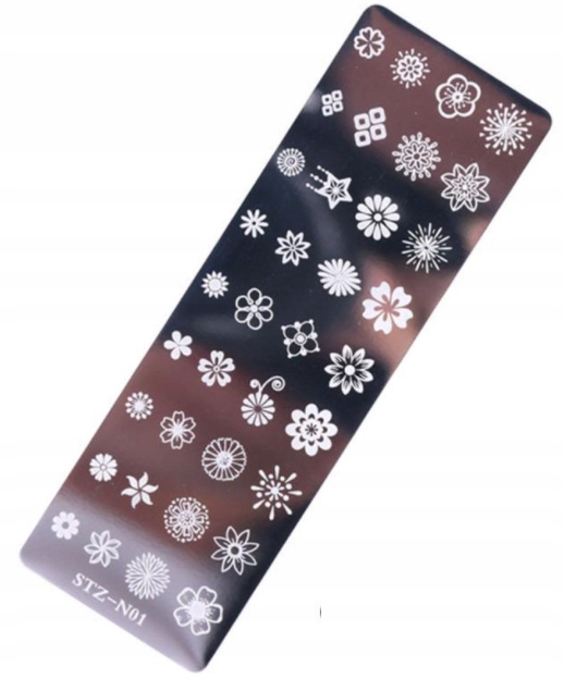 BLASZKI DO STEMPLI BLASZKA DO STEMPELKÓW STZ-N01 Kolor dominujący szary