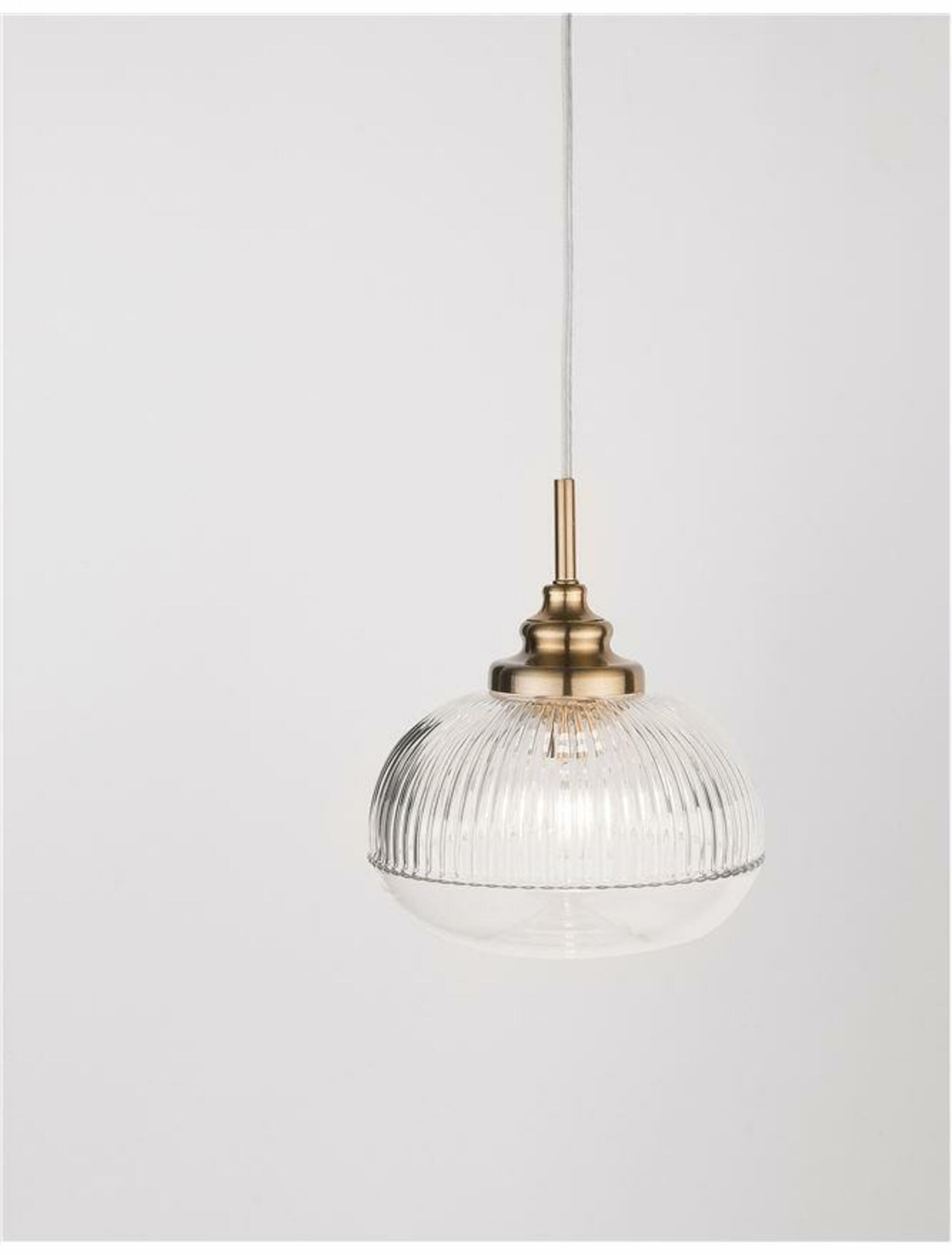 Nova Luce závesné svietidlo Mond saténový zlatý kov číre sklo E14 1x5W 230V