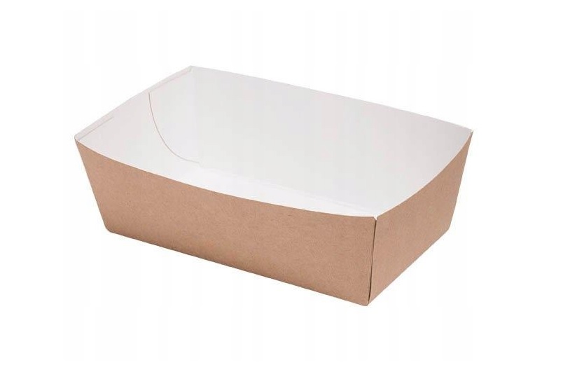 Tacka ECO Małe 9x6x3 cm brązowo-białe A'100