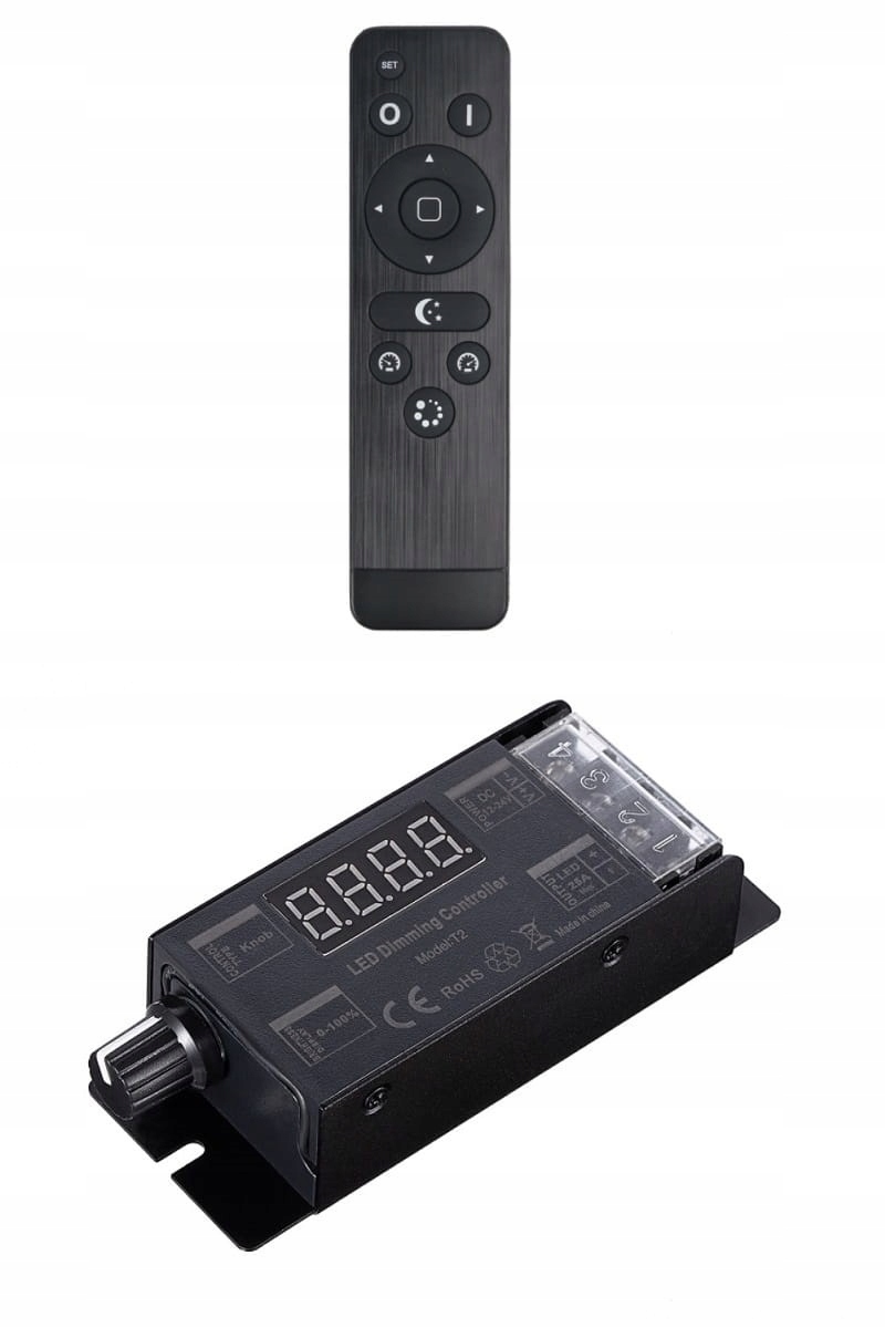 Vypínač Ovladač jednobarevných Led pásků 25A 12V 24V DC Dálkový Ovladač